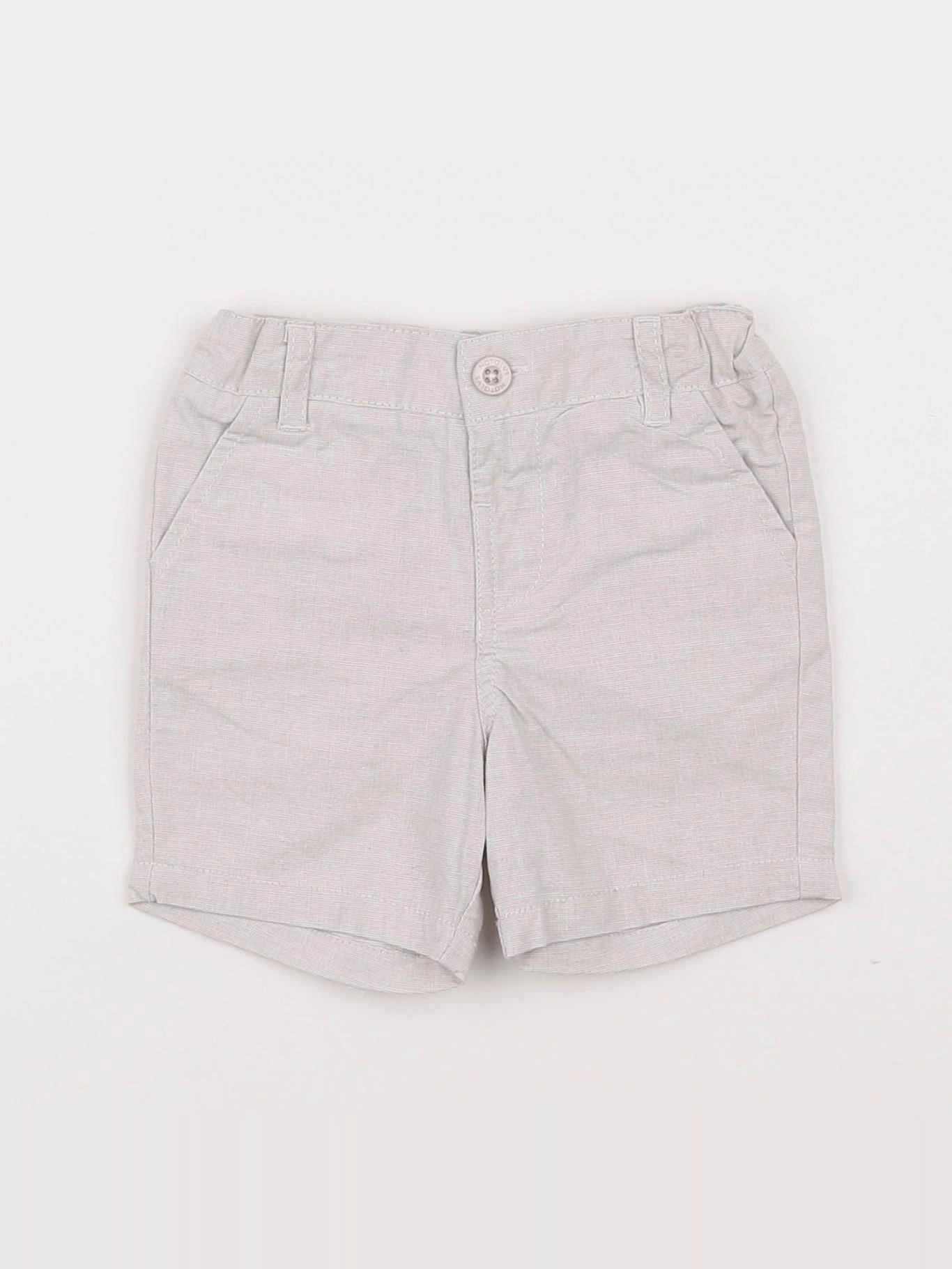 Natalys - short gris - 6 mois