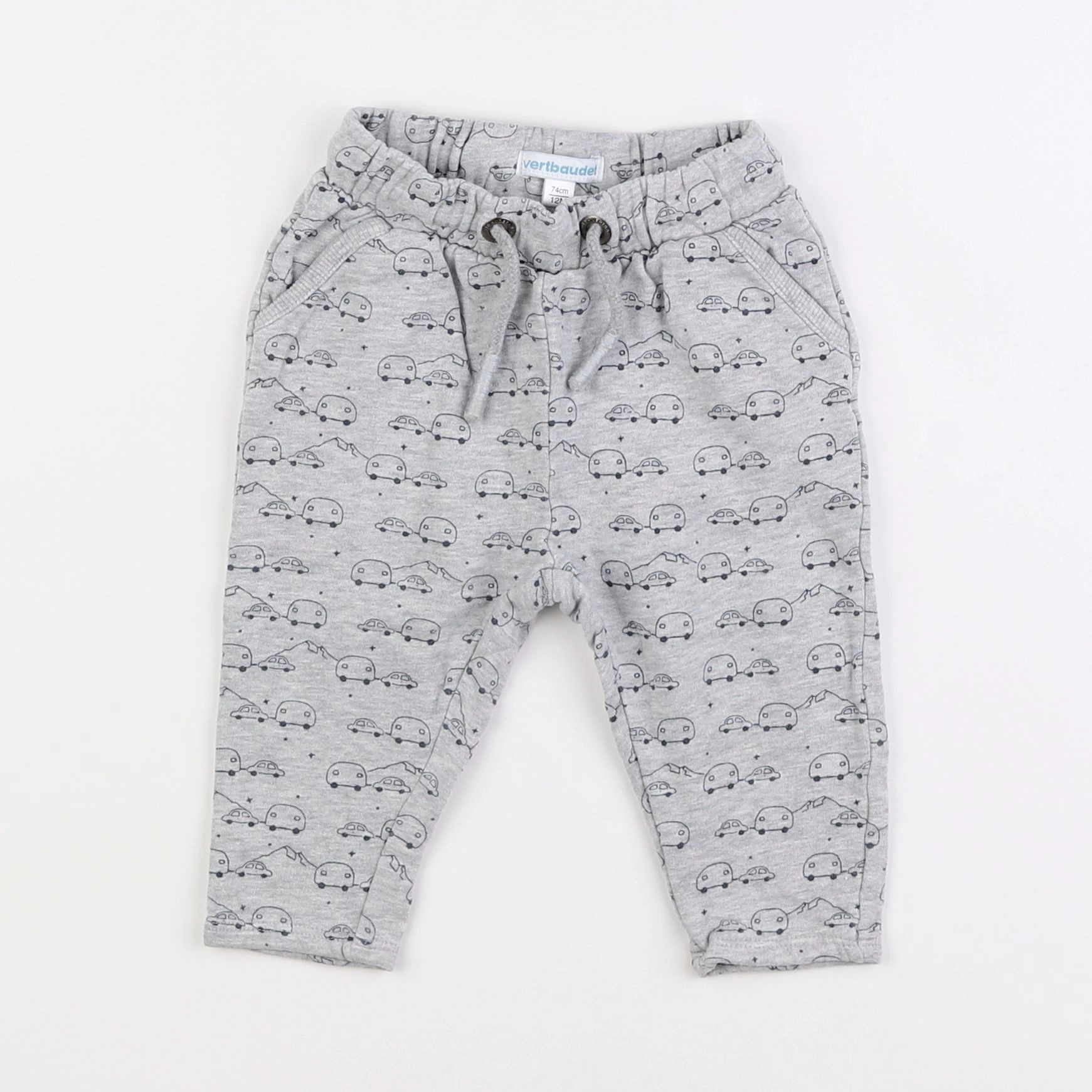 Vertbaudet - jogging gris - 12 mois