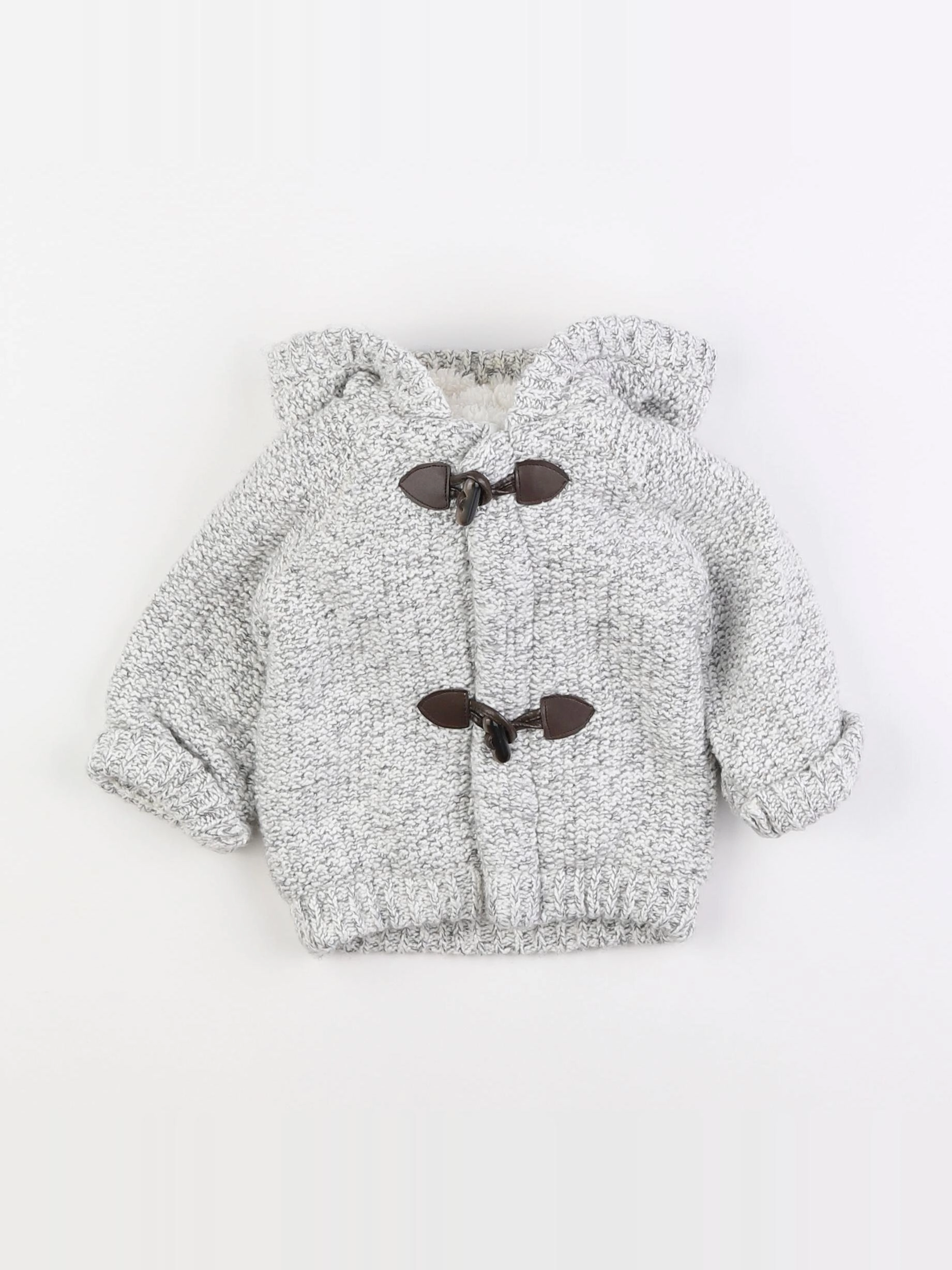 Vertbaudet - veste gris - 9 mois