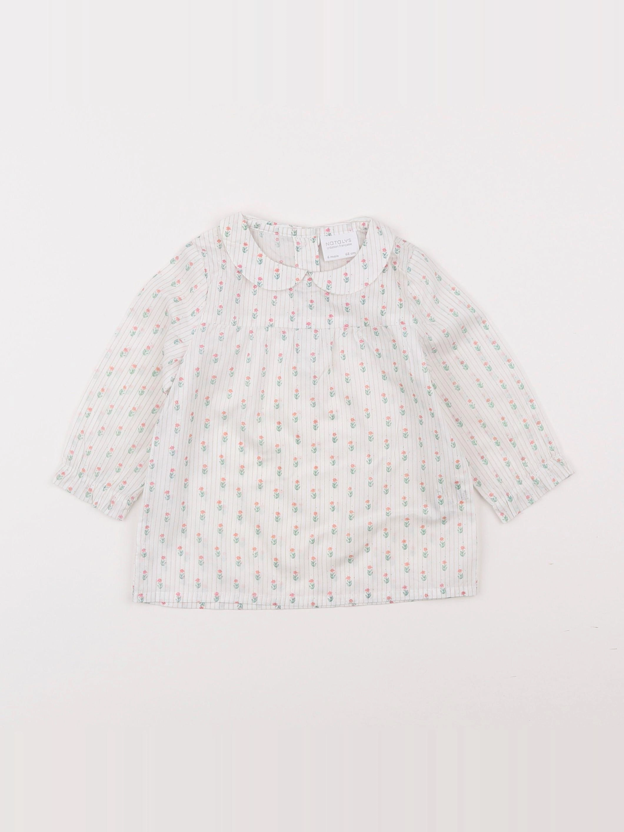 Natalys - blouse multicolore - 6 mois