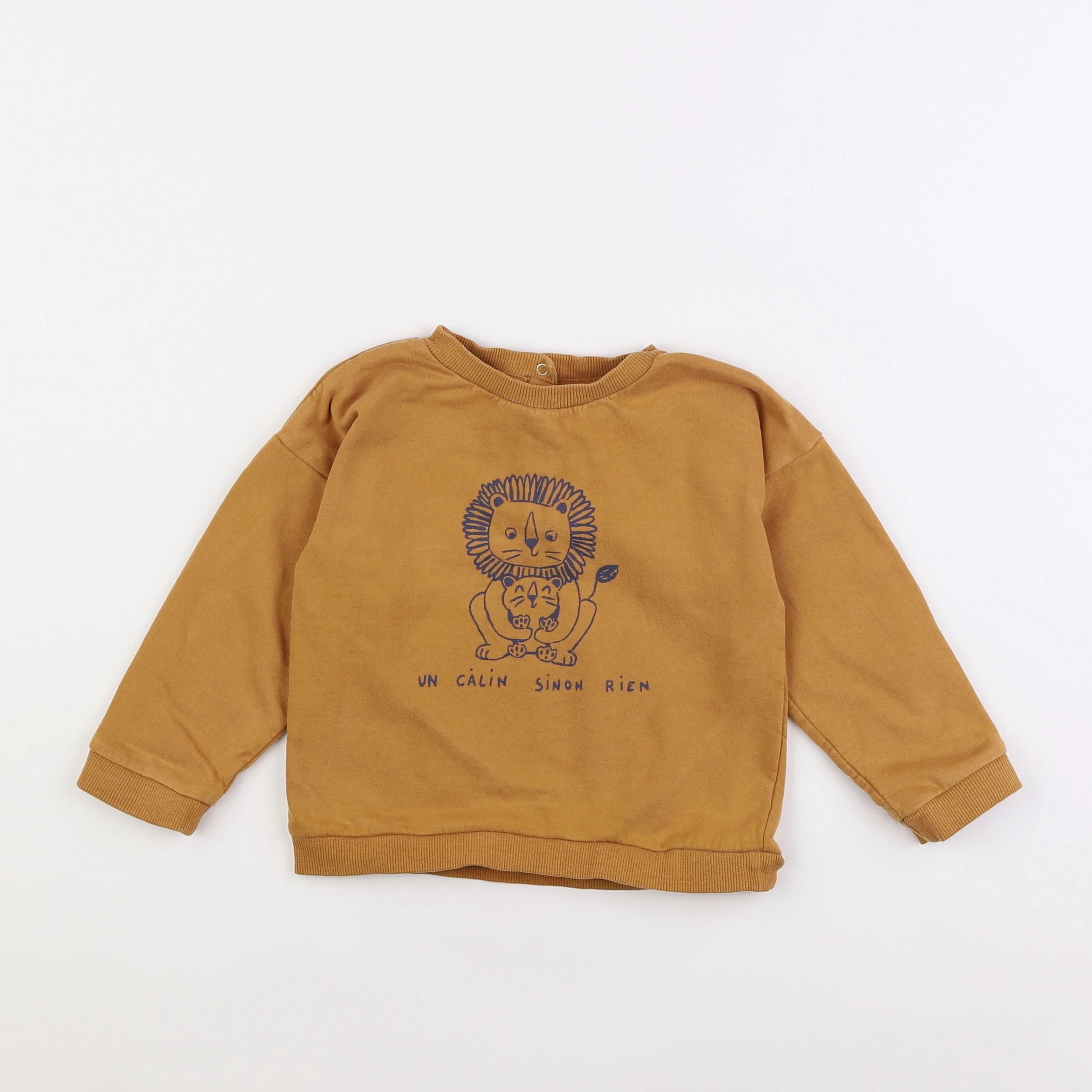 Vertbaudet - sweat jaune - 3 ans