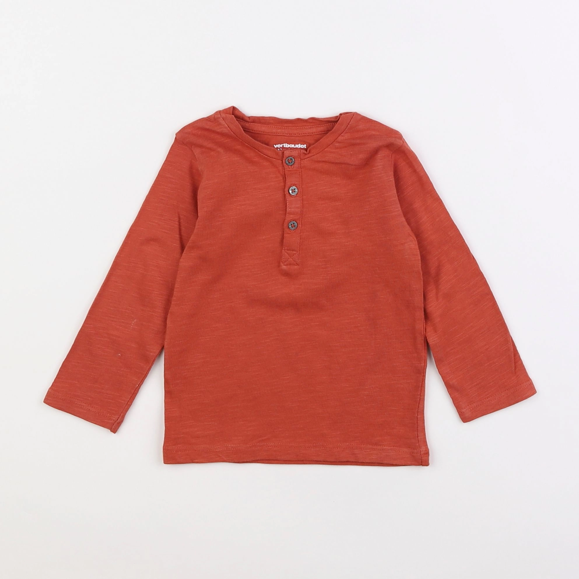 Vertbaudet - tee-shirt rouge - 12 mois