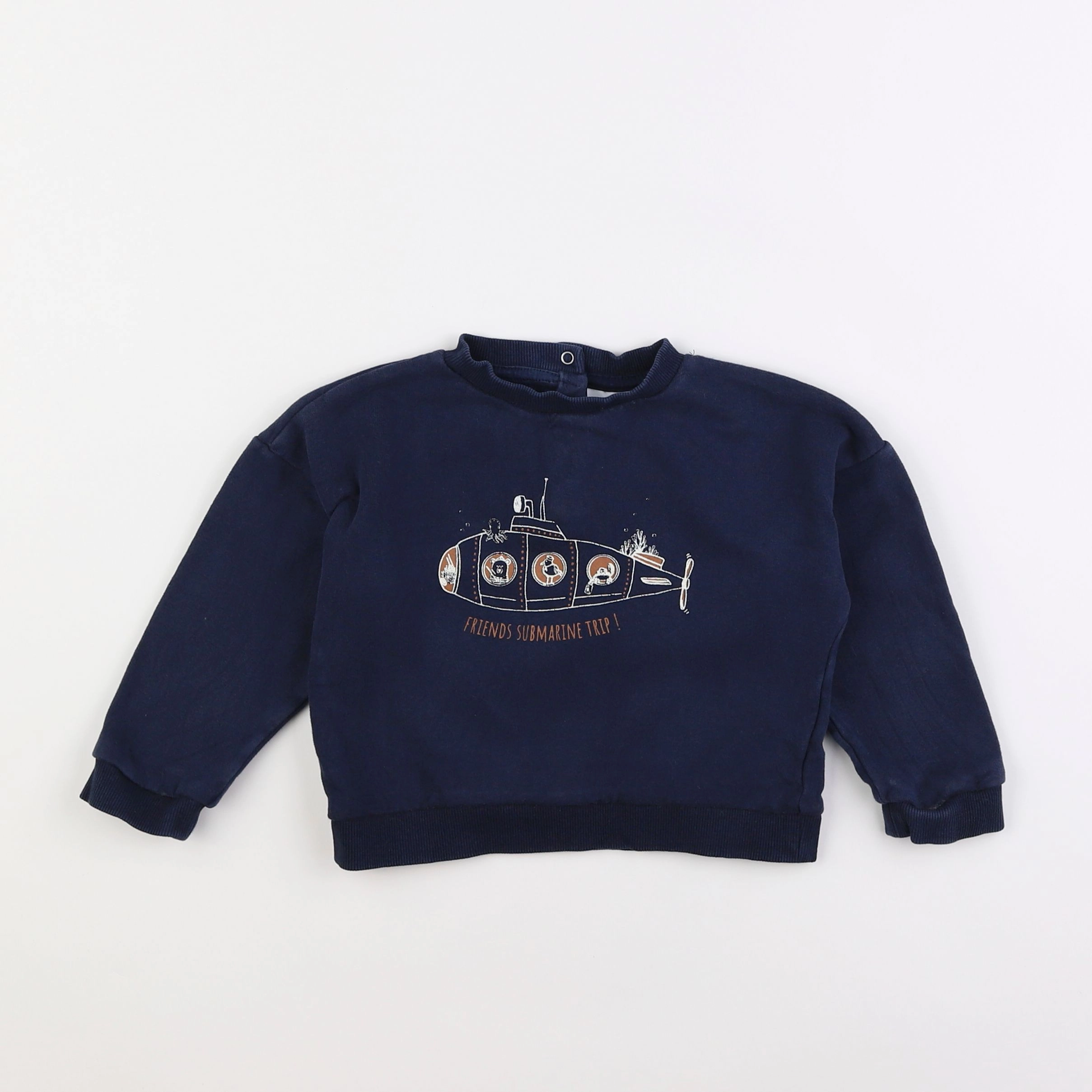 Vertbaudet - sweat bleu - 3 ans