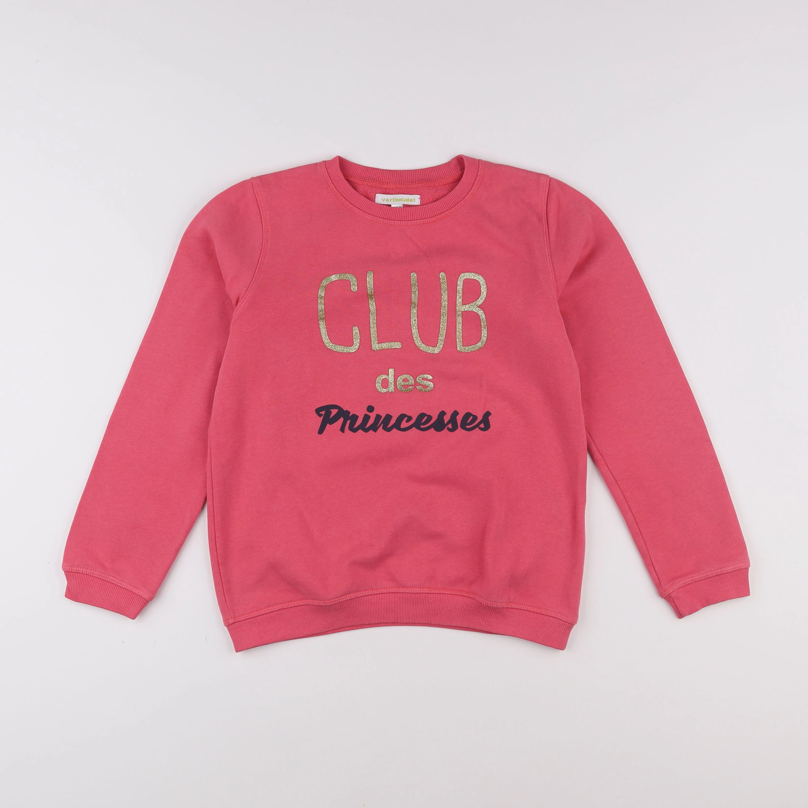 Vertbaudet - sweat rose - 10 ans