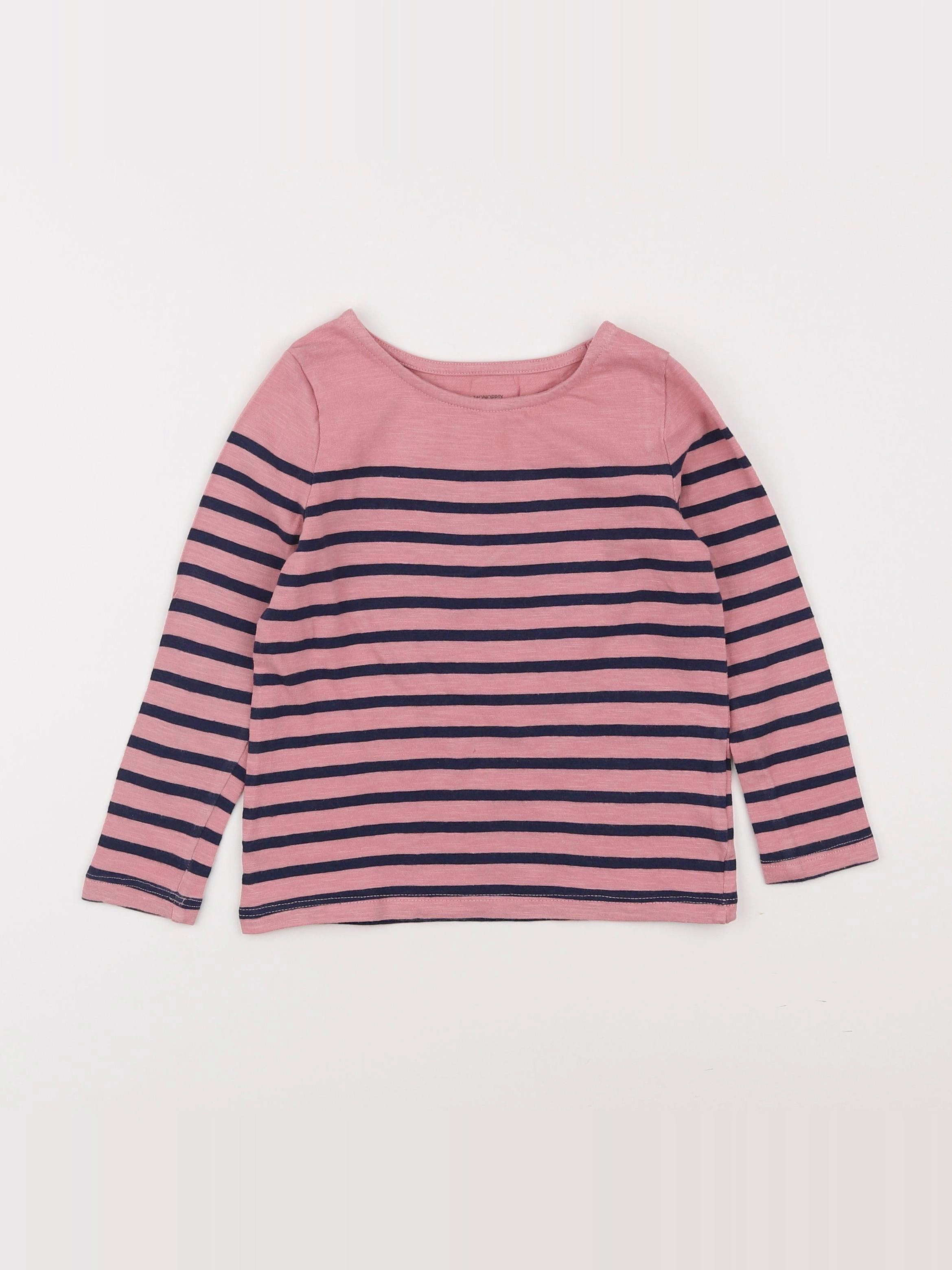Monoprix - tee-shirt rose - 4 ans