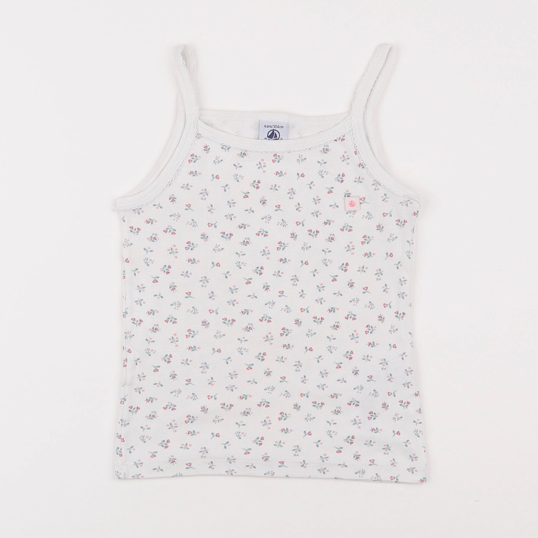 Petit Bateau - maillot de corps blanc - 4 ans