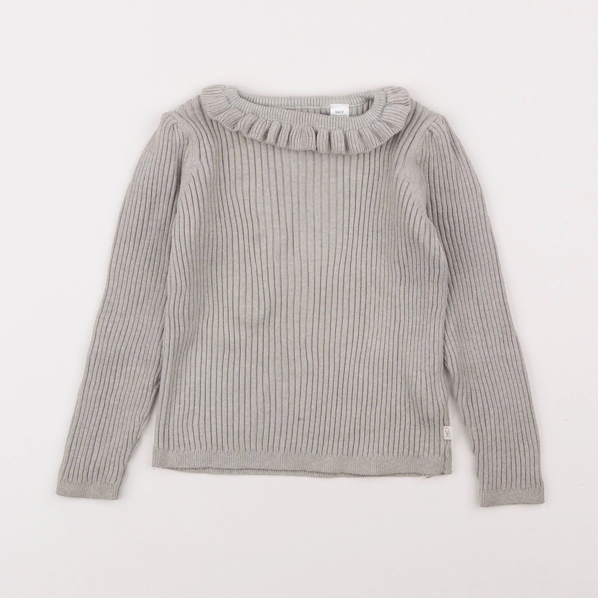 Okaidi - pull beige - 5 ans