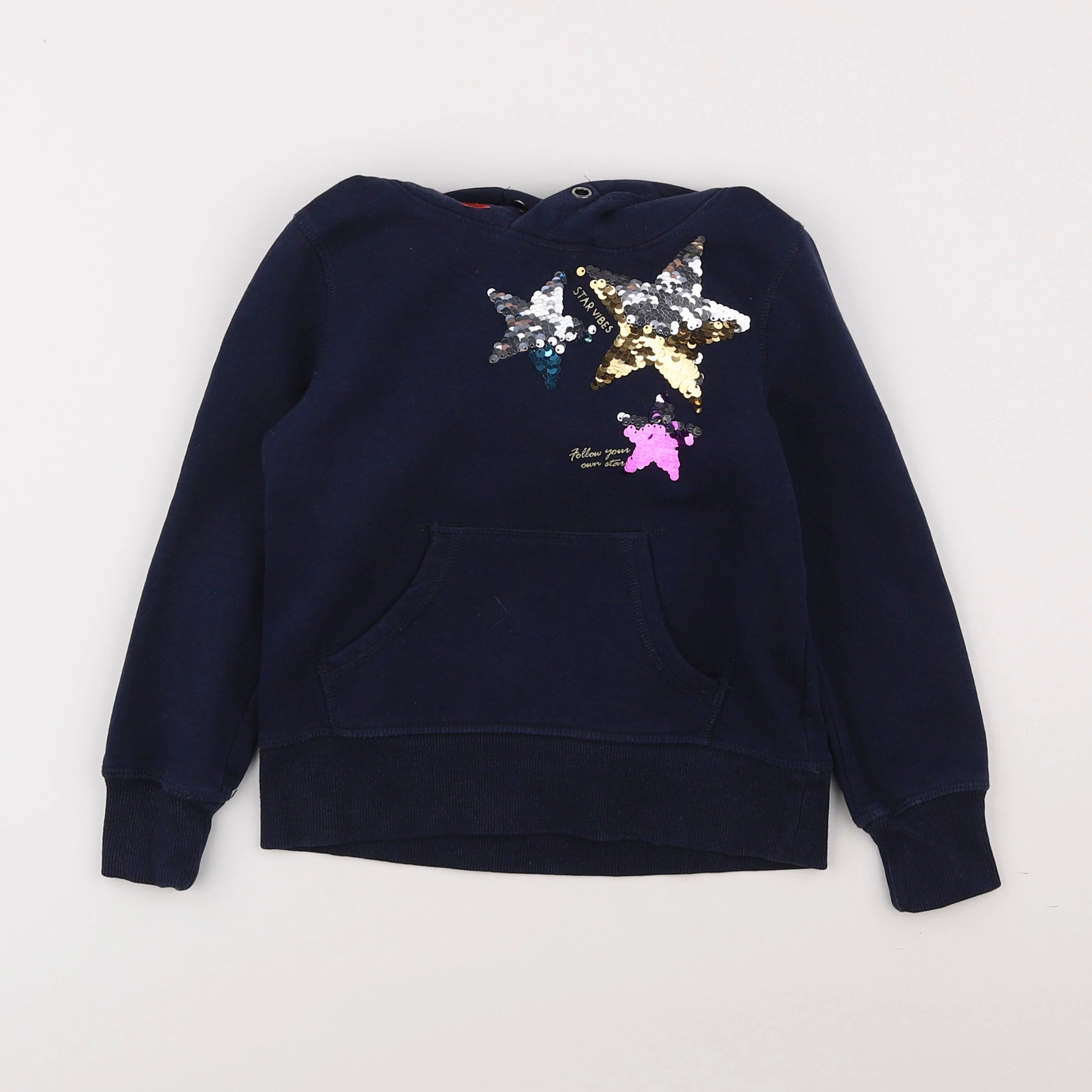 H&M - sweat bleu, multicolore - 4/6 ans