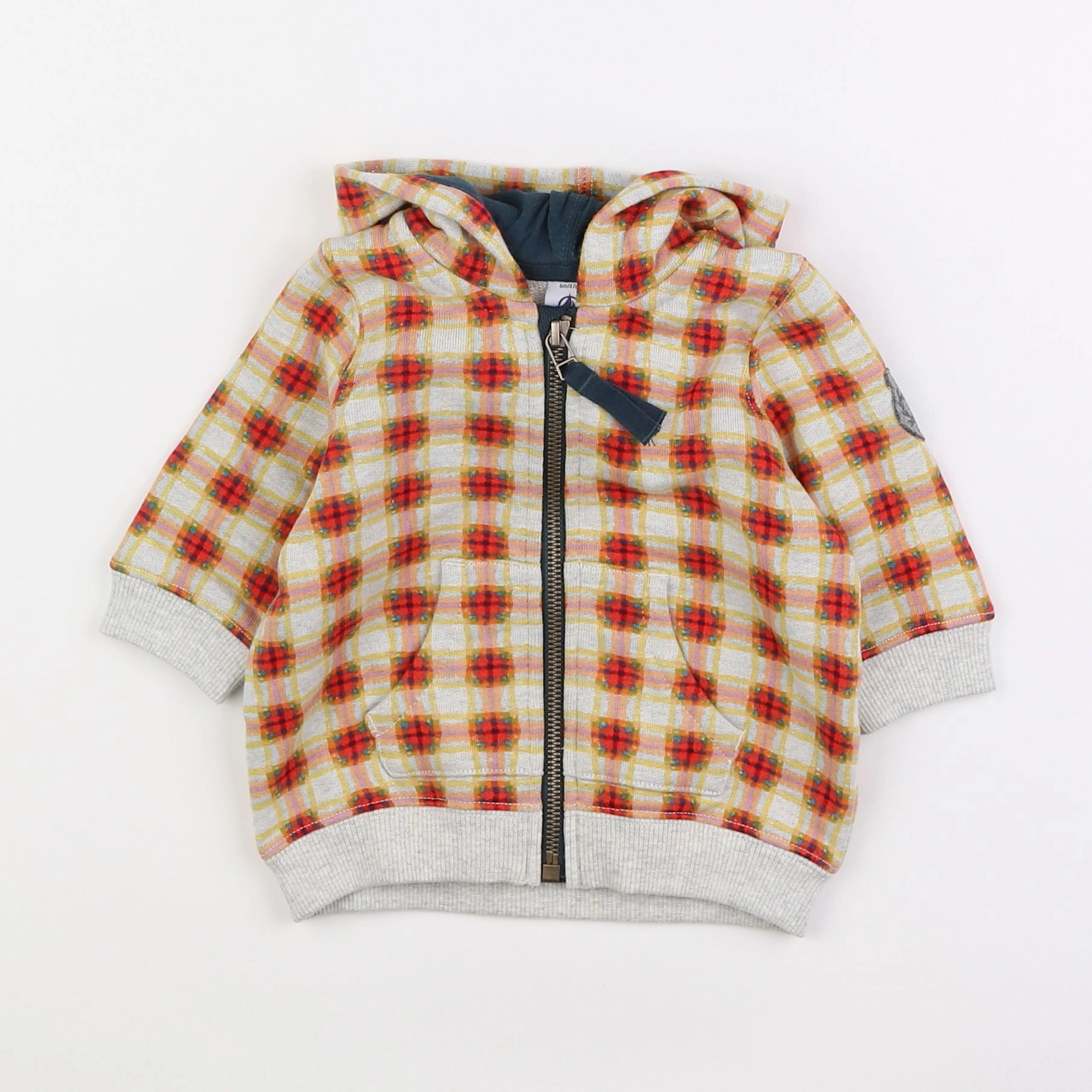 Petit Bateau - sweat multicolore - 6 mois