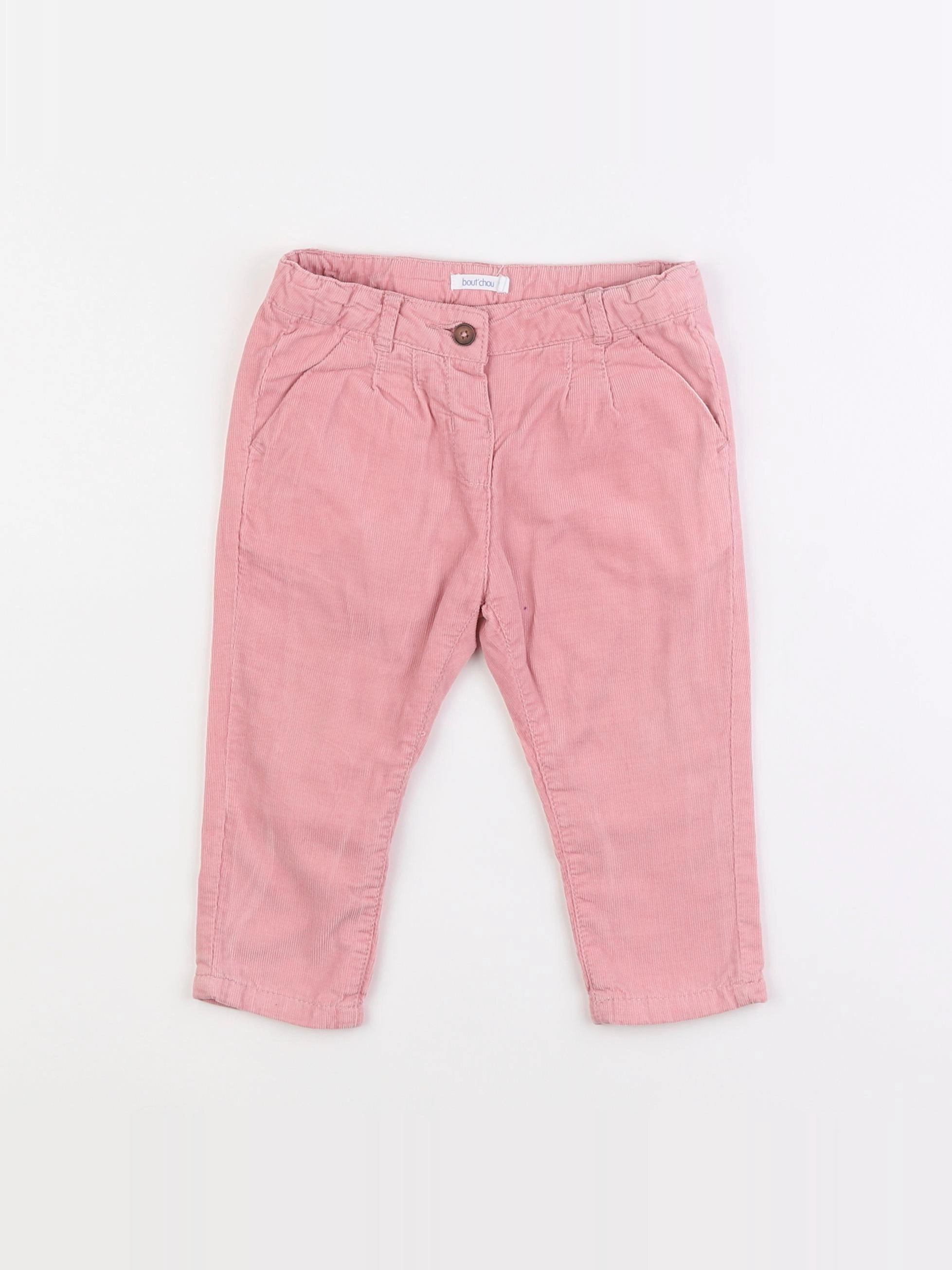 Boutchou - pantalon rose - 12 mois