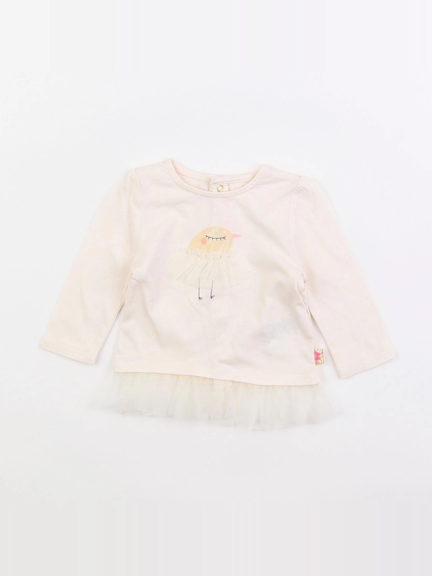 Billie Blush - tee-shirt beige - 3 mois