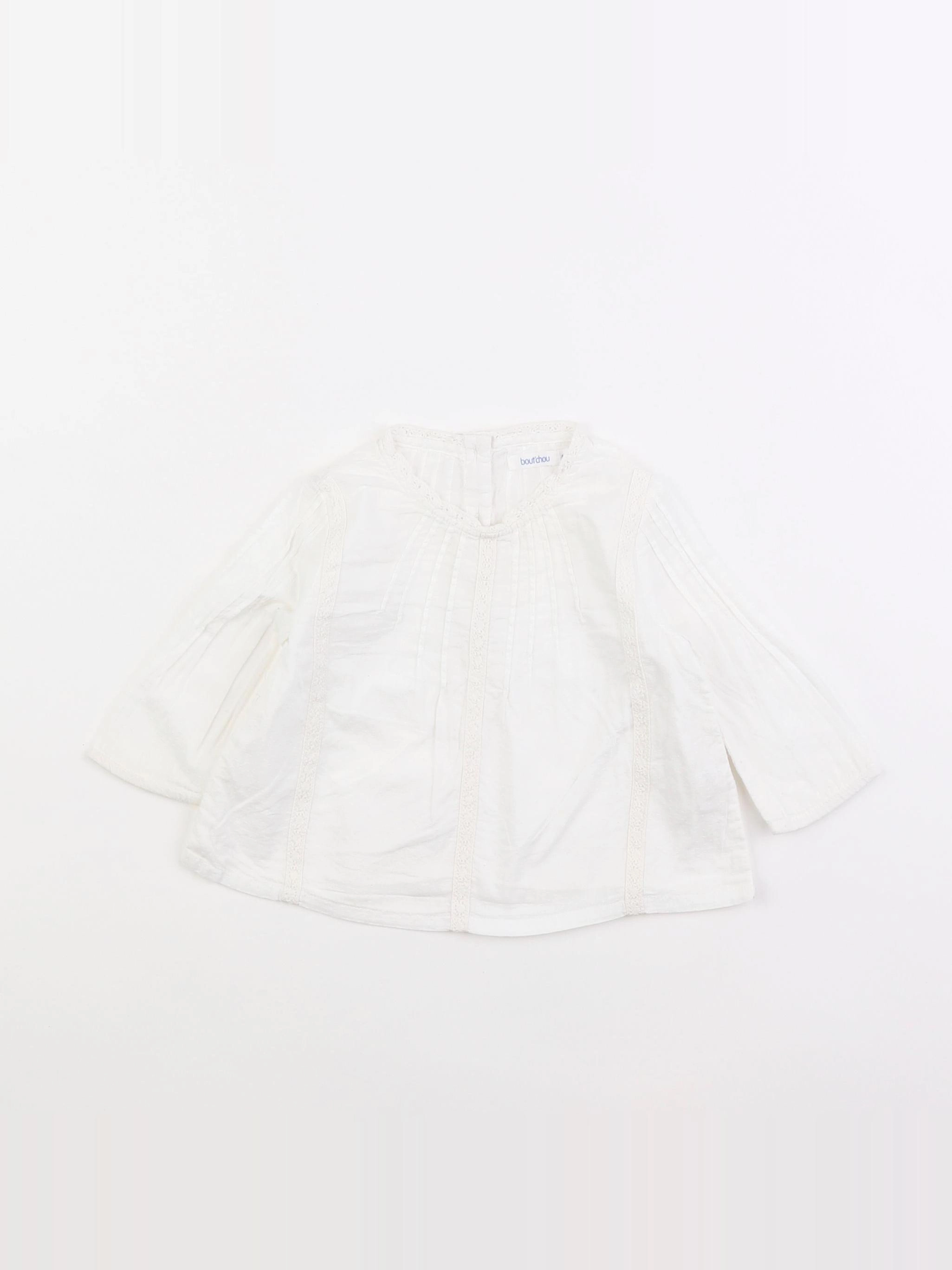 Boutchou - blouse blanc - 6 mois