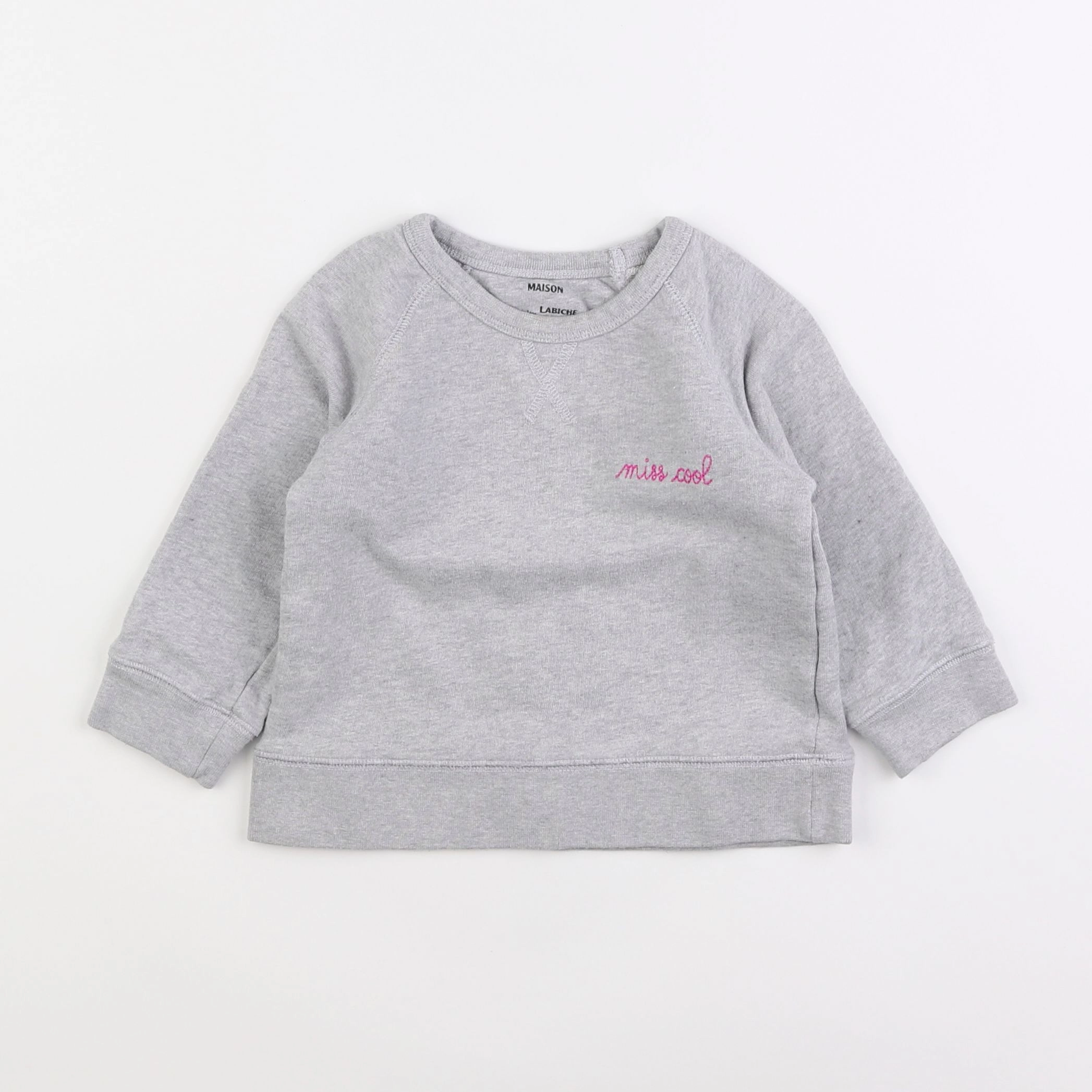 Maison Labiche - sweat gris - 2 ans