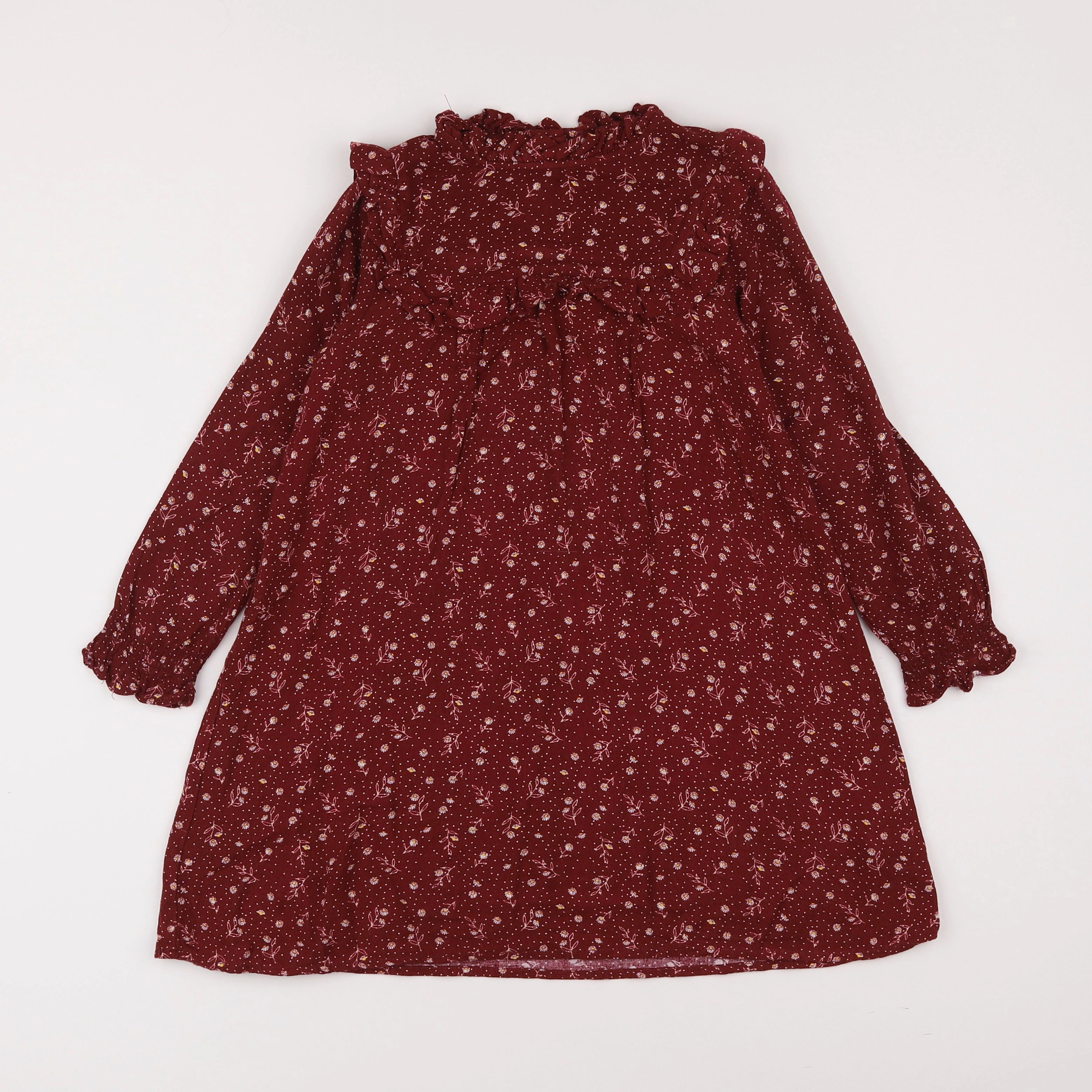 Vertbaudet - robe rouge - 7 ans