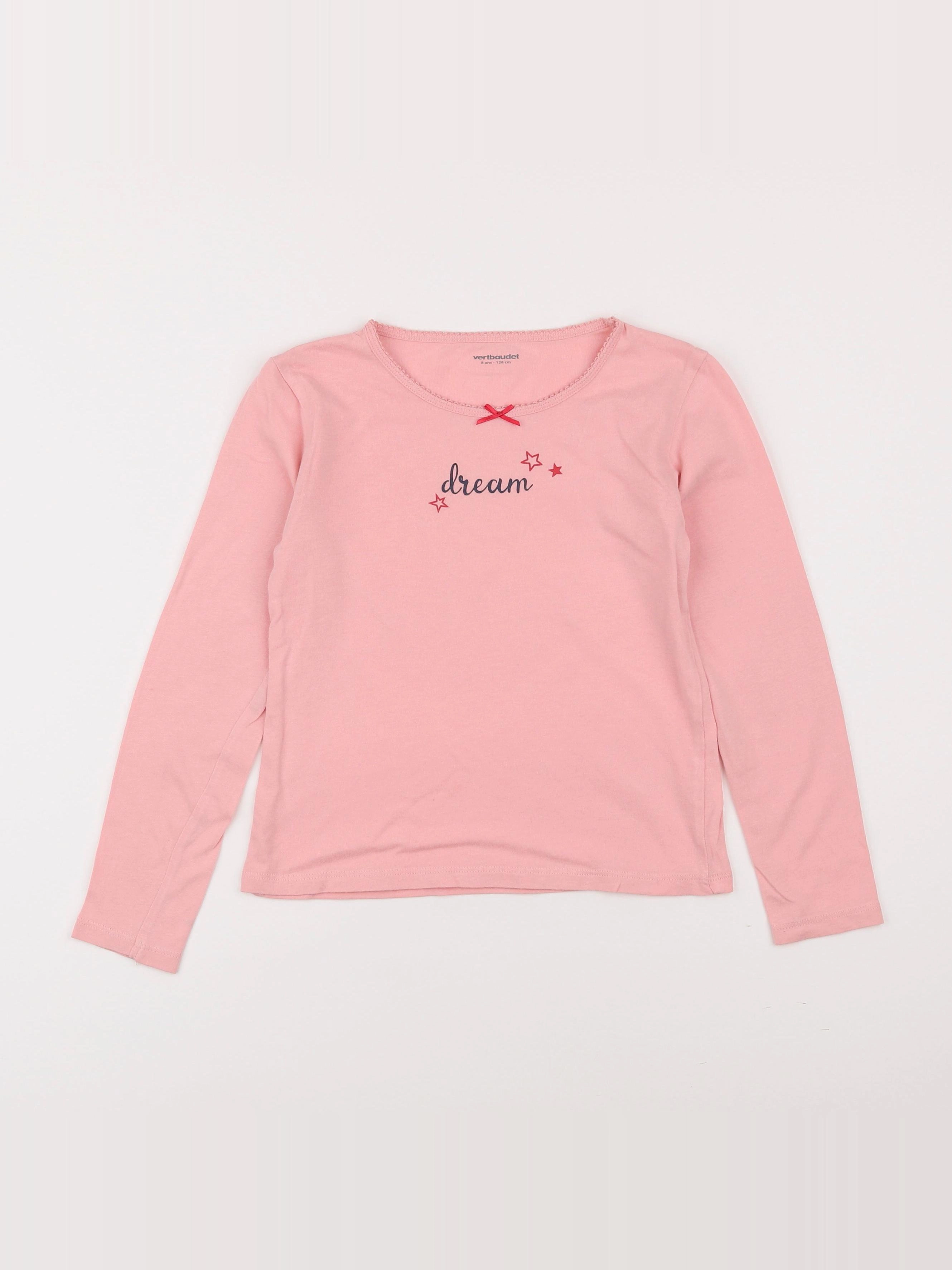Vertbaudet - maillot de corps rose - 8 ans