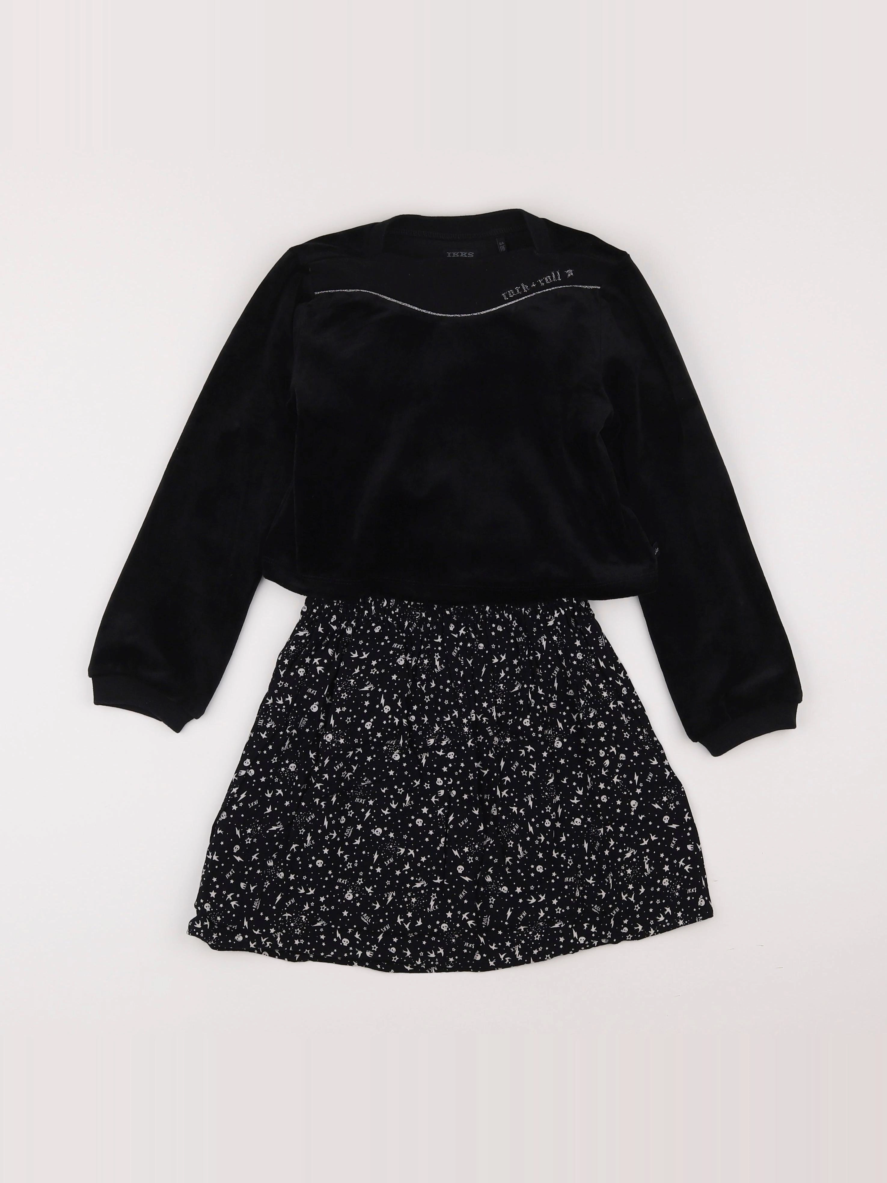IKKS - robe noir - 6 ans
