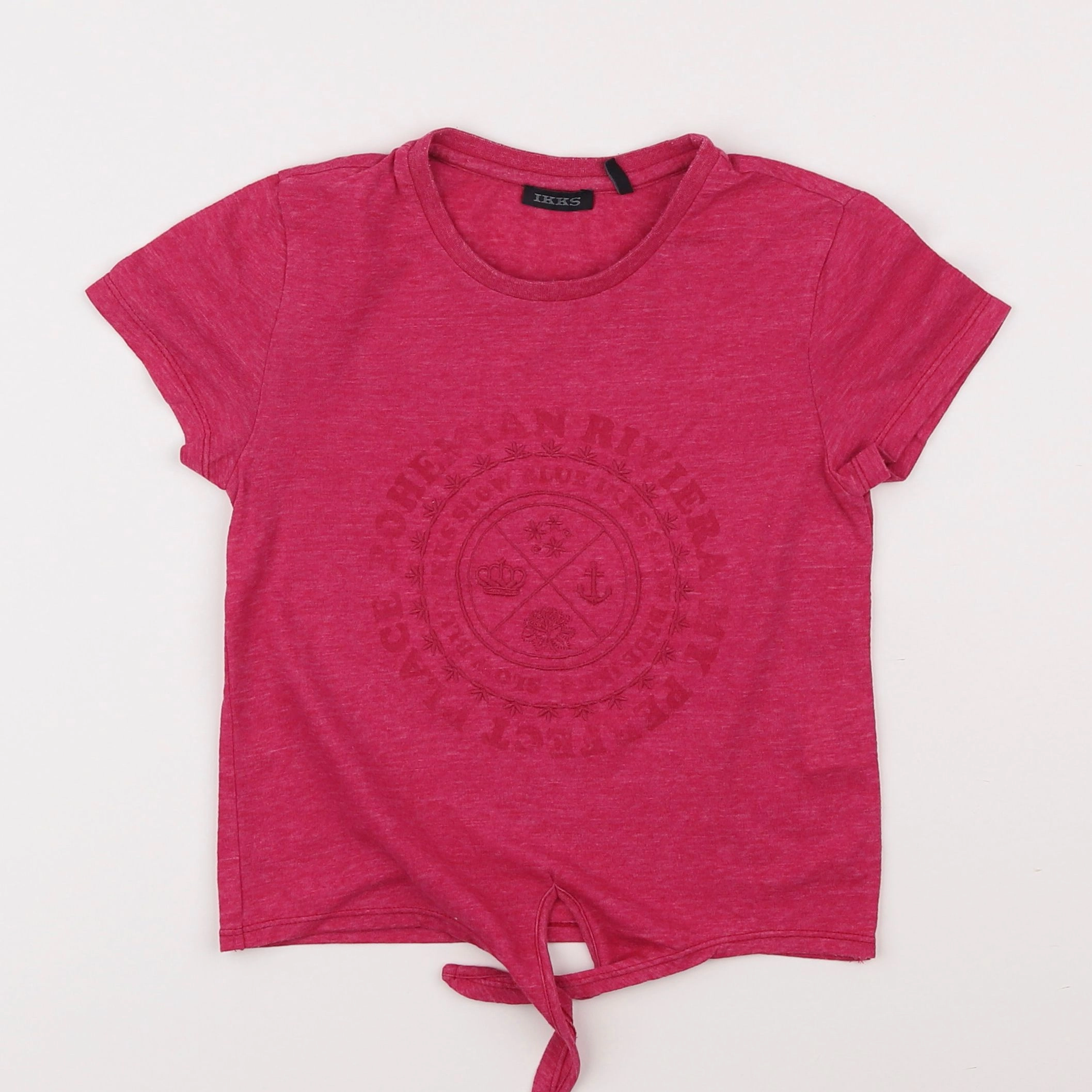 IKKS - tee-shirt rose - 6 ans