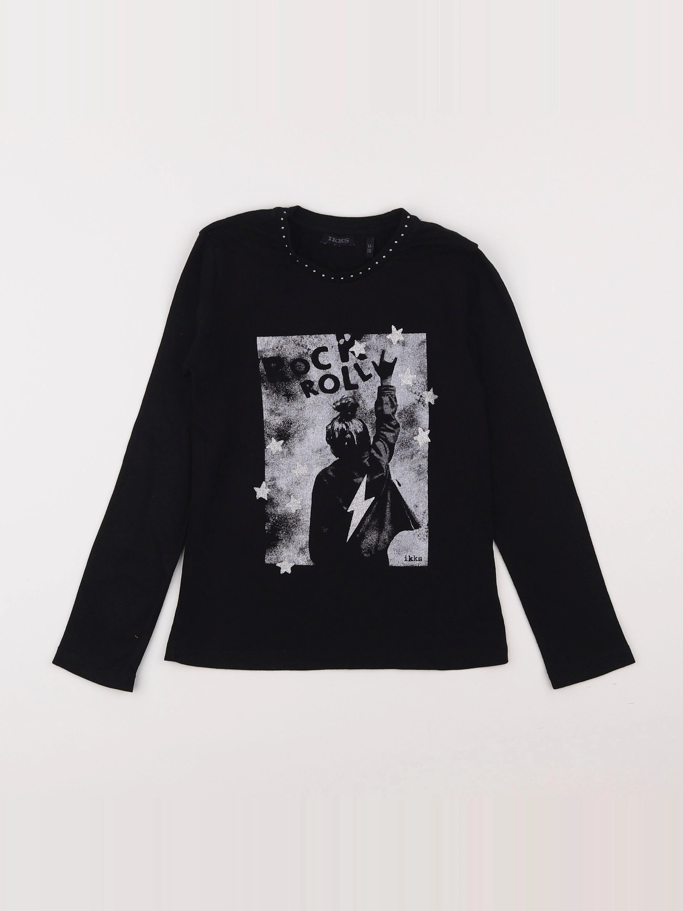IKKS - tee-shirt noir - 6 ans