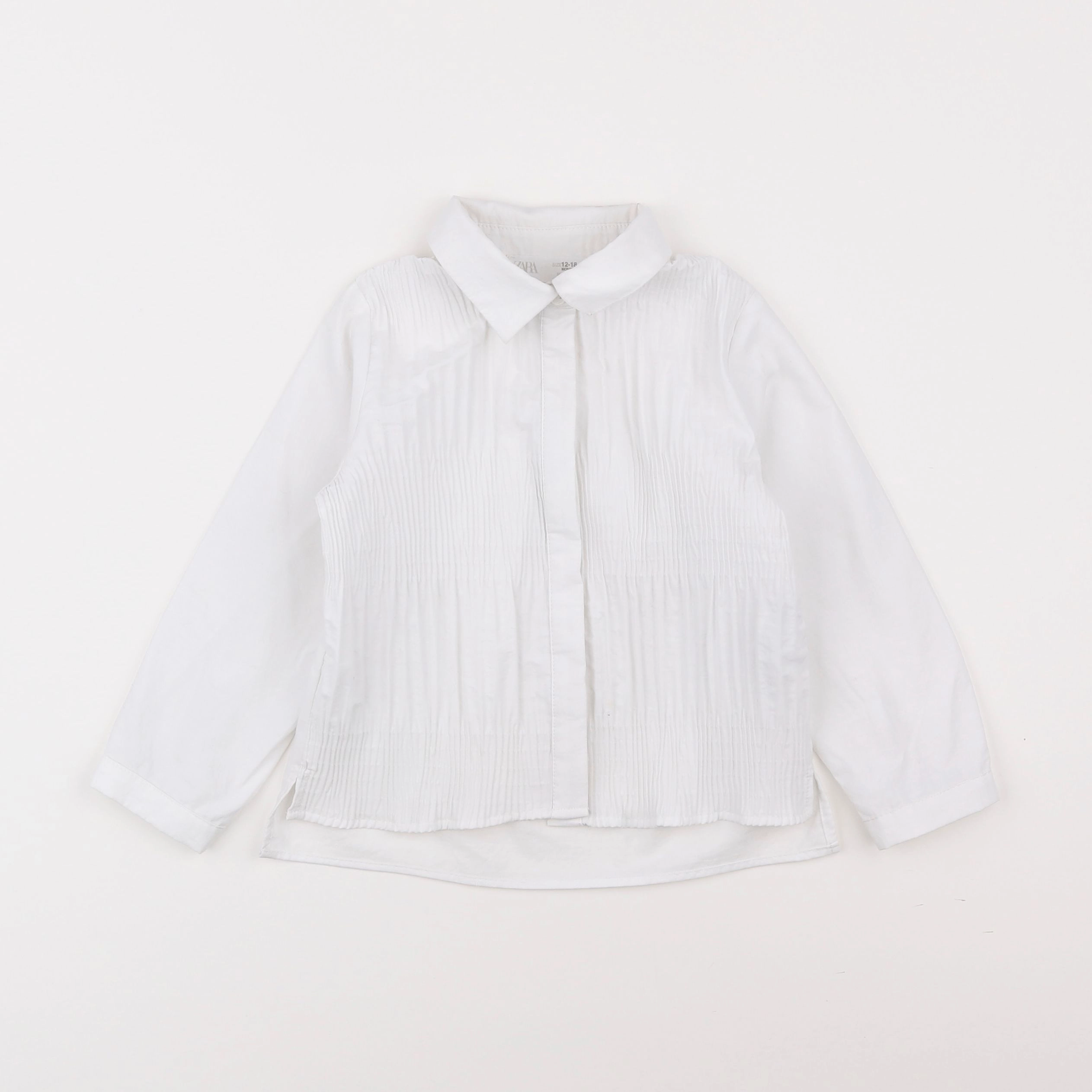 Zara - chemise blanc - 12/18 mois