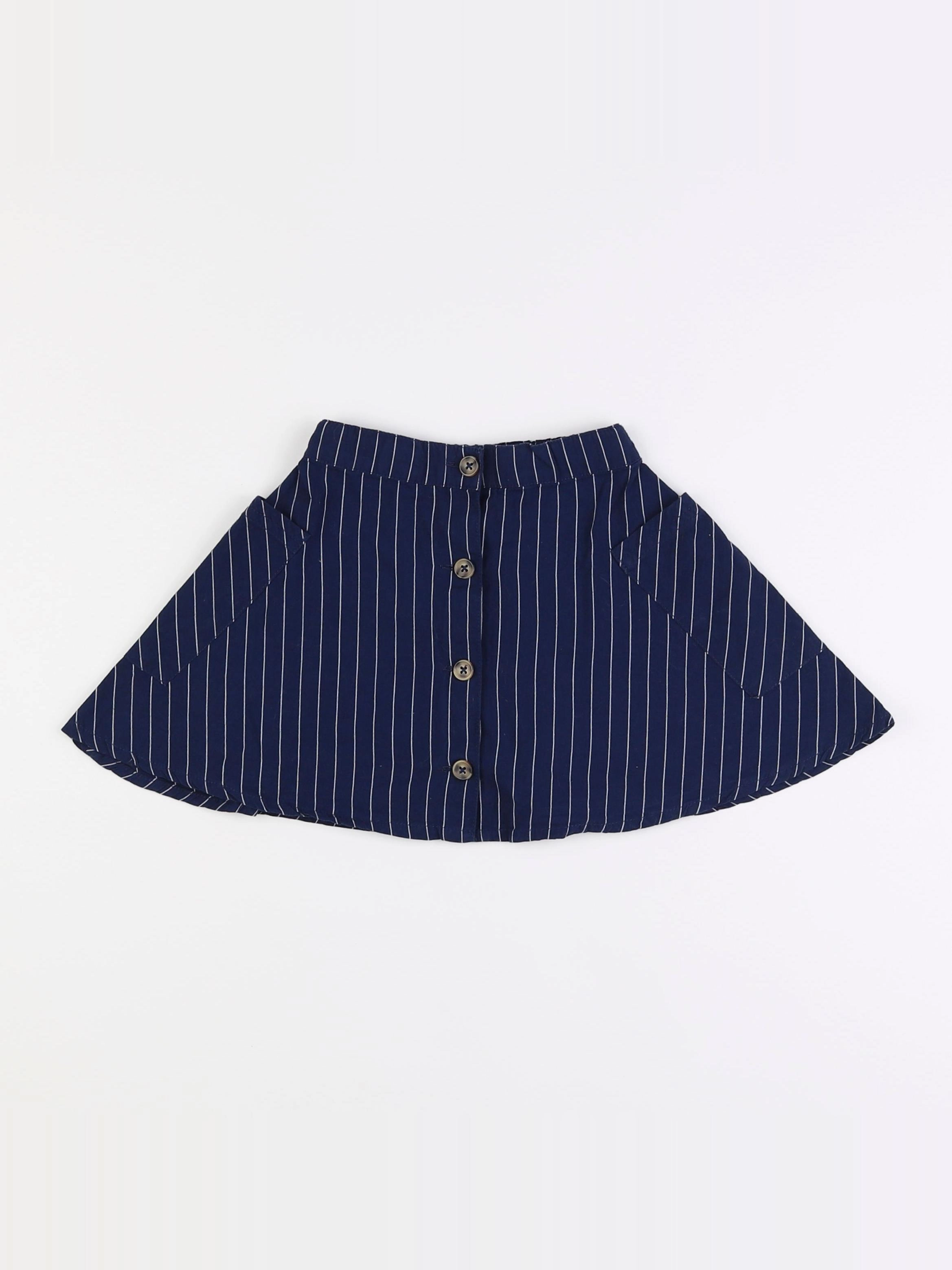 Little Cigogne - jupe bleu - 3 ans