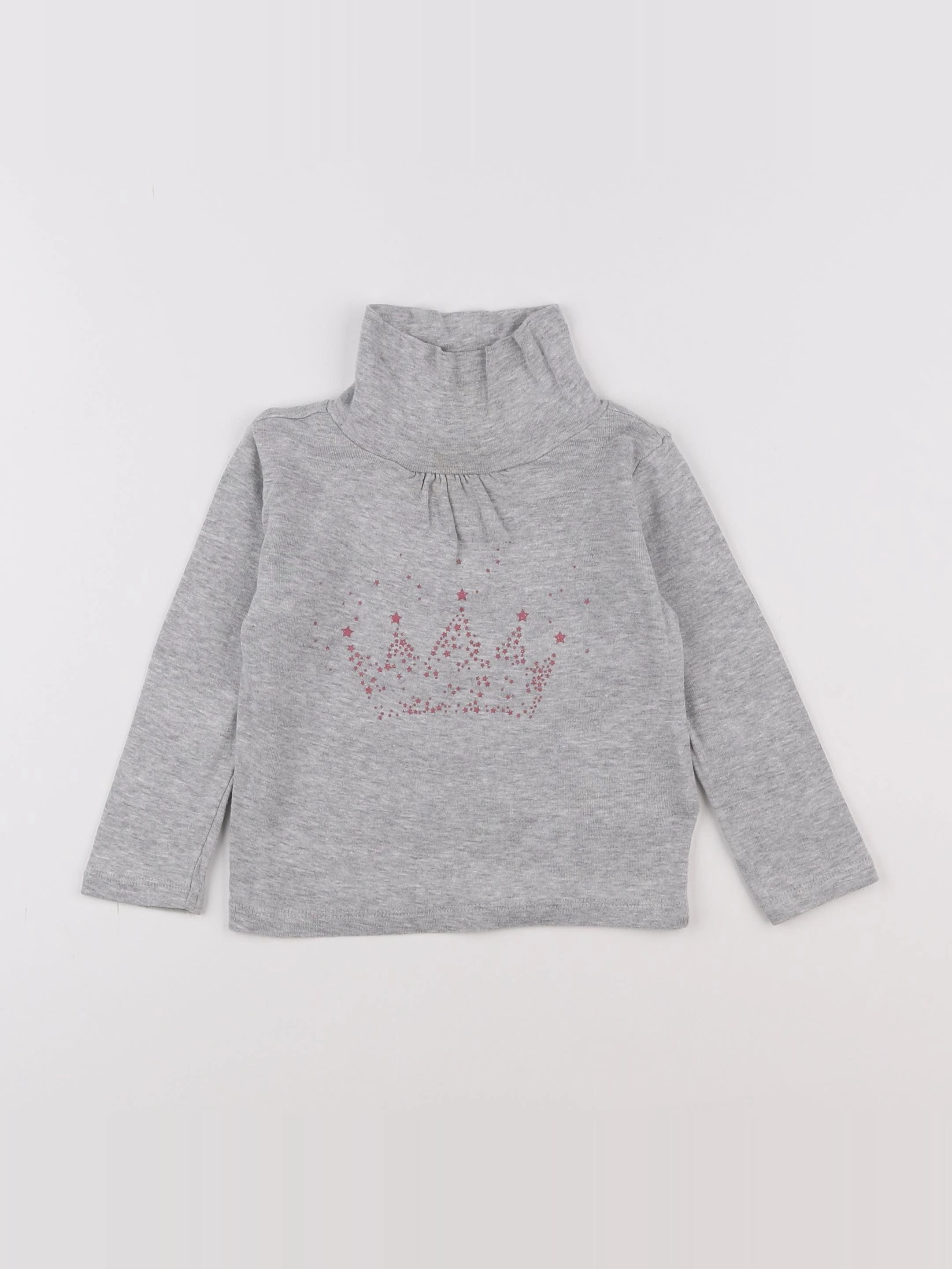 Vertbaudet - sous-pull gris - 2 ans
