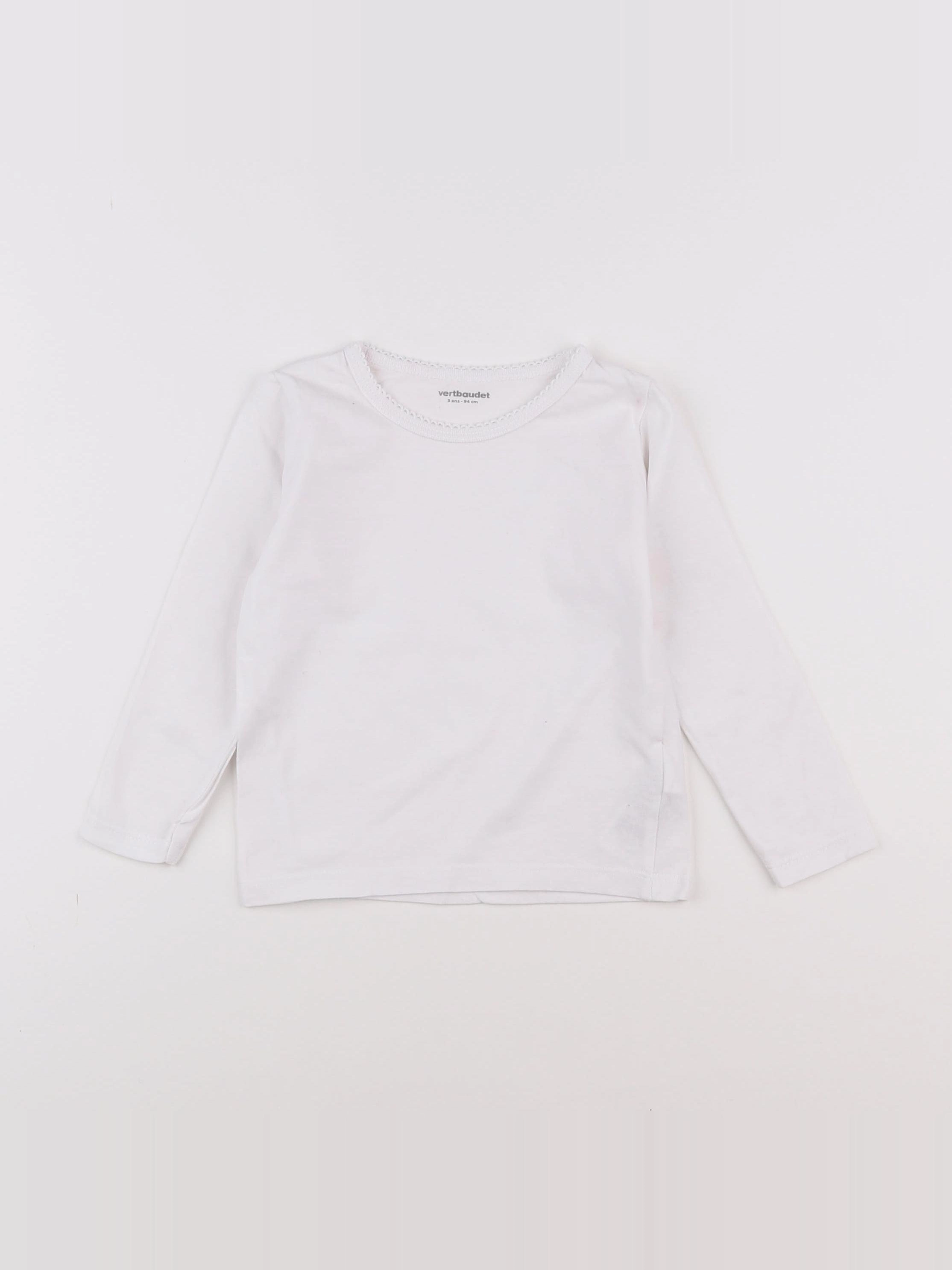Vertbaudet - maillot de corps blanc - 3 ans