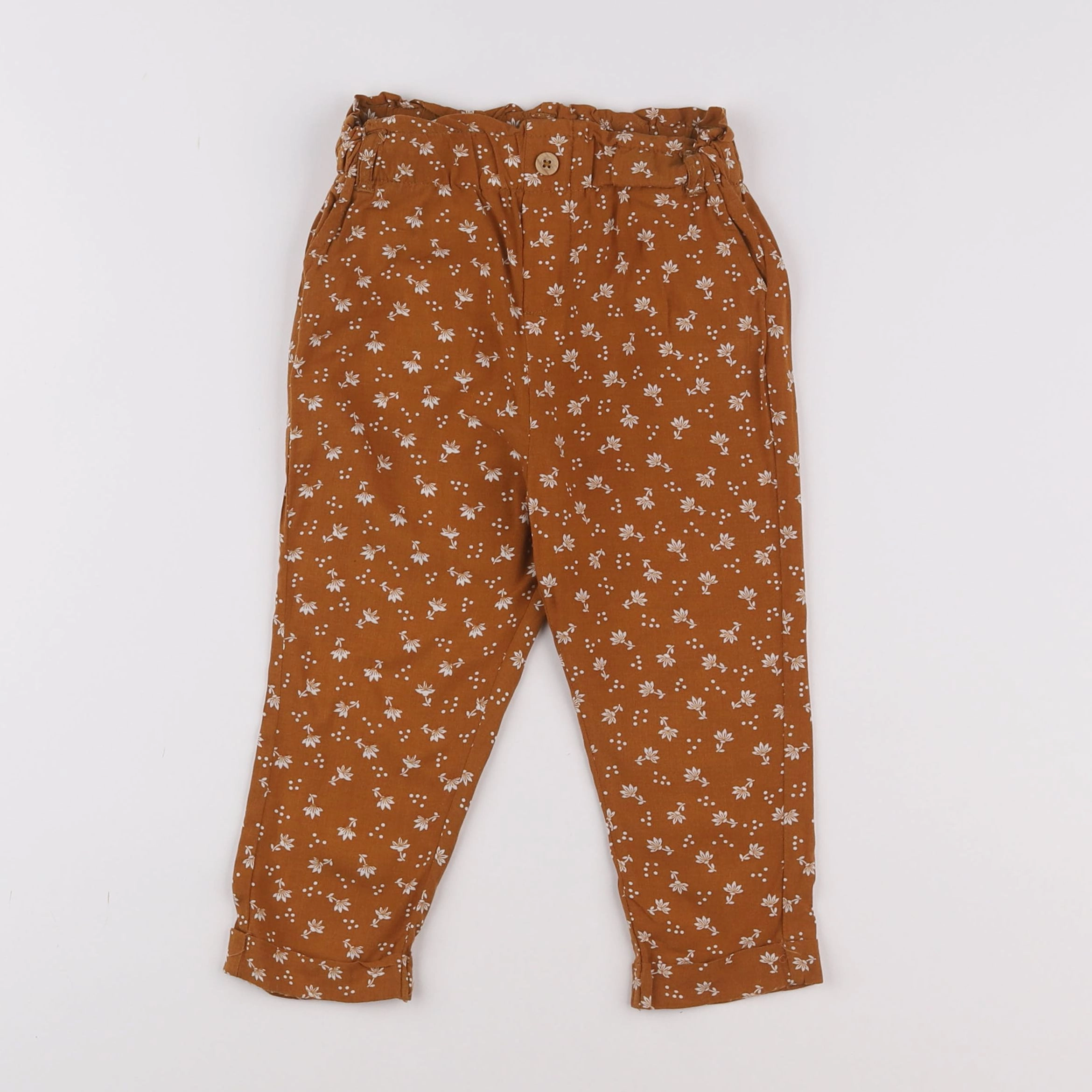 Vertbaudet - pantalon marron - 2 ans