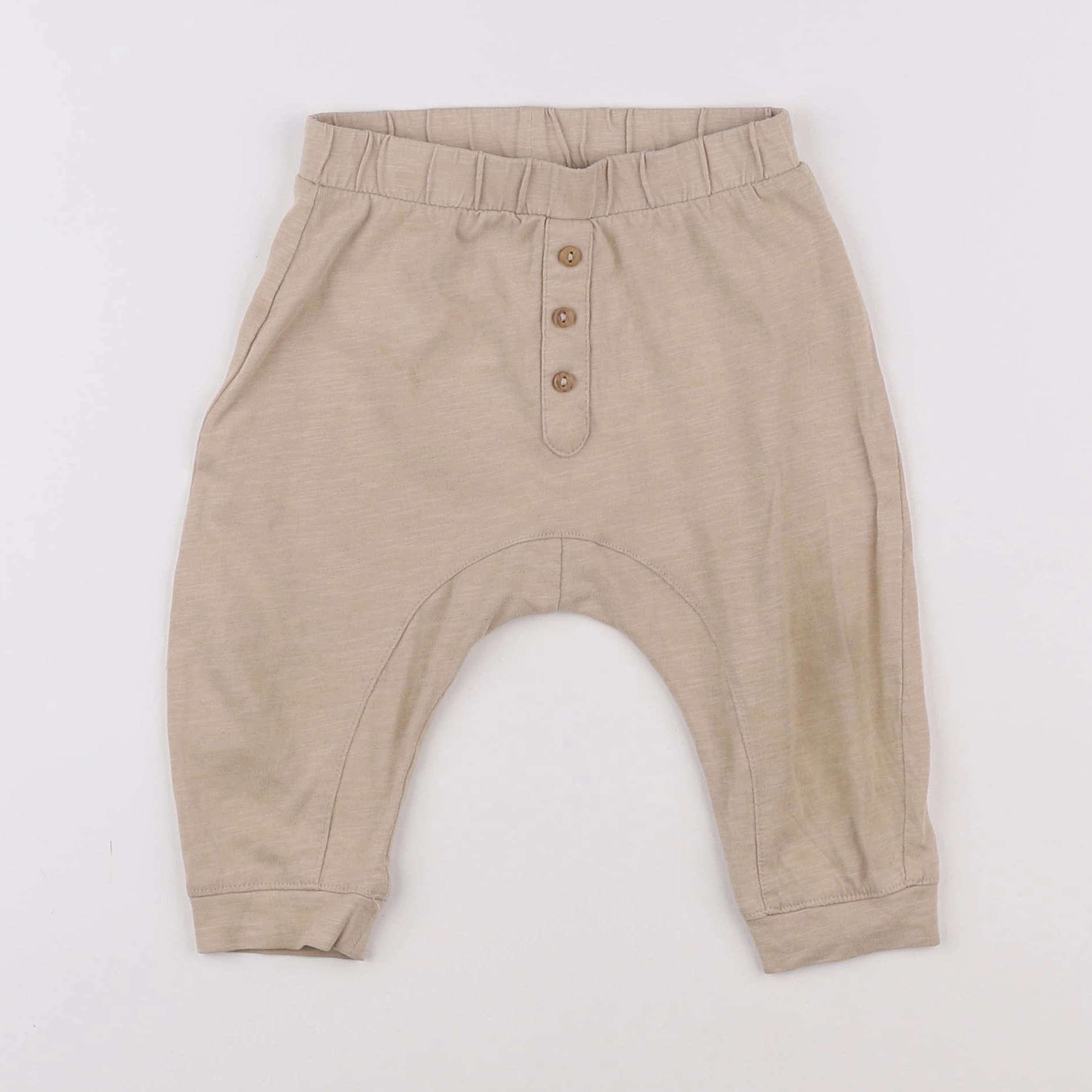 Vertbaudet - jogging beige - 9 mois