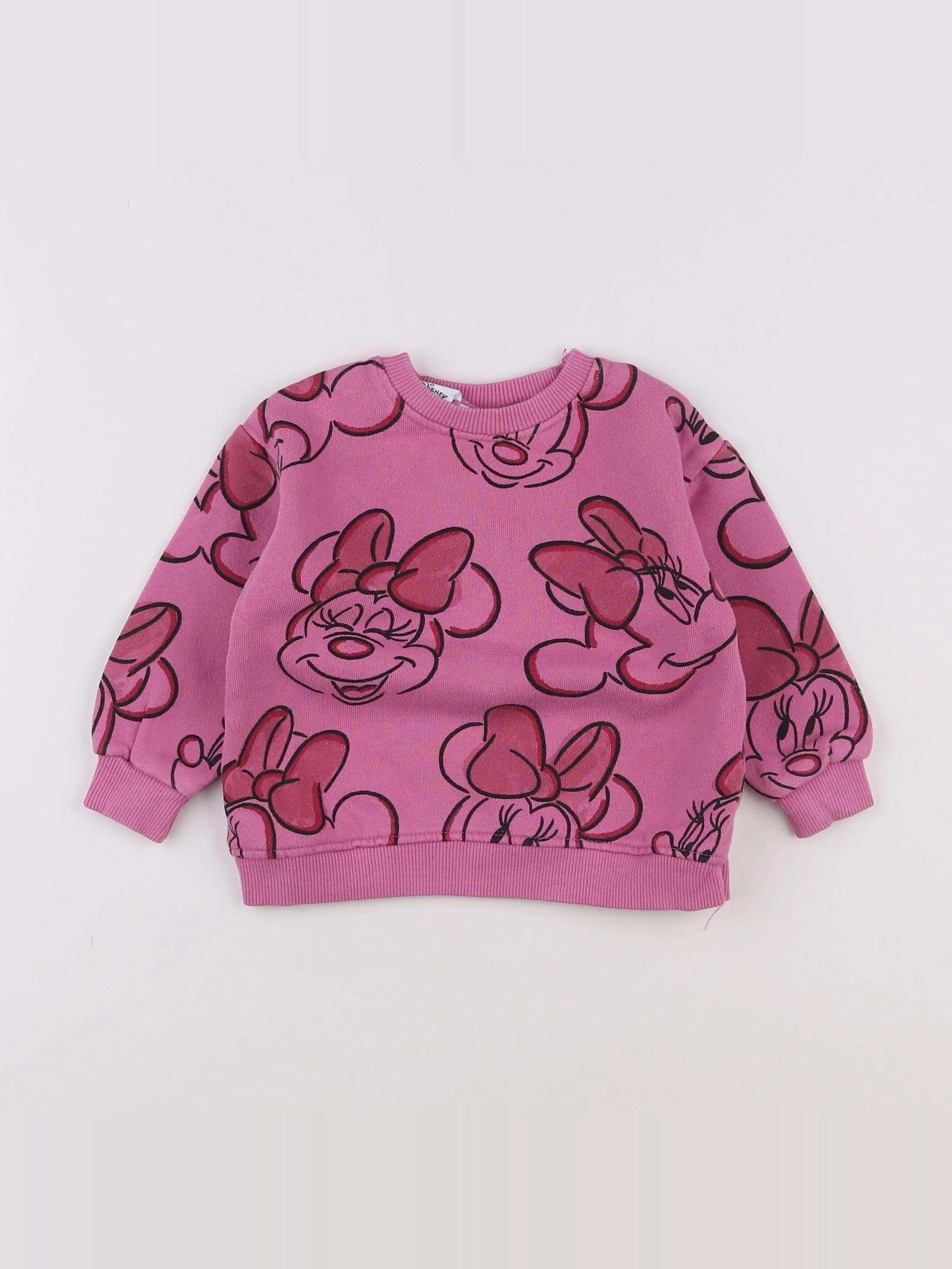 Zara - sweat rose - 12/18 mois