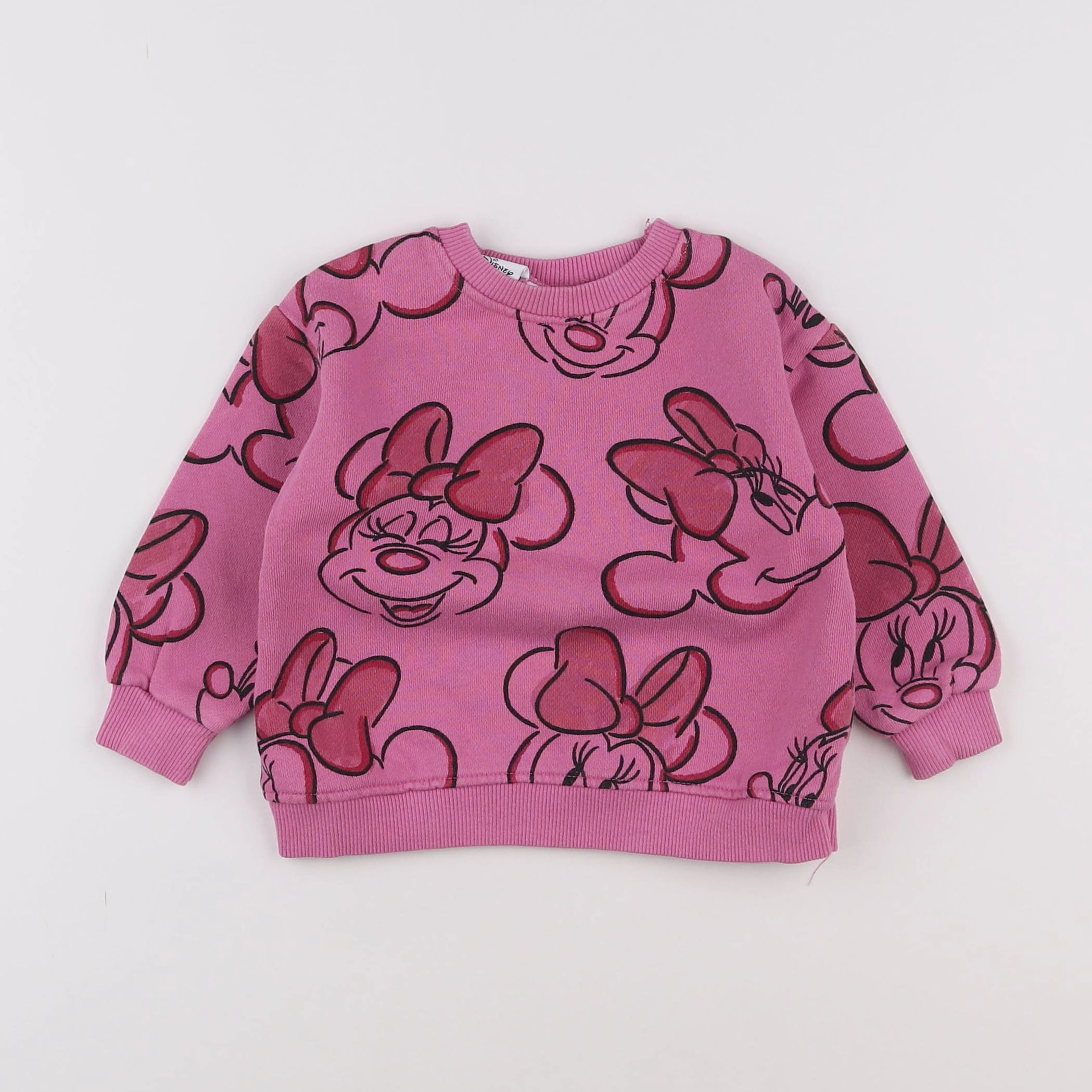 Zara - sweat rose - 12/18 mois