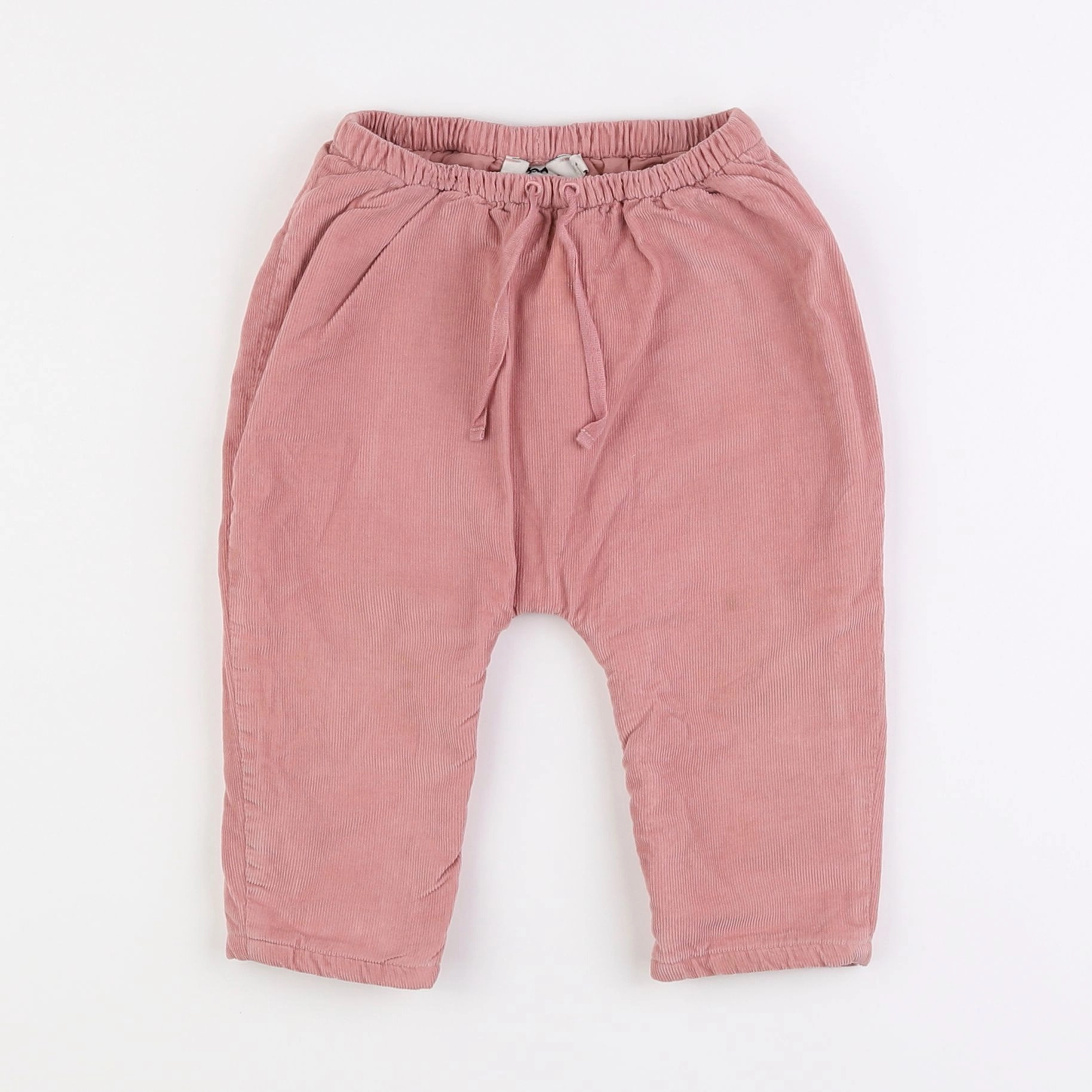 Cyrillus - pantalon doublé rose - 12 mois