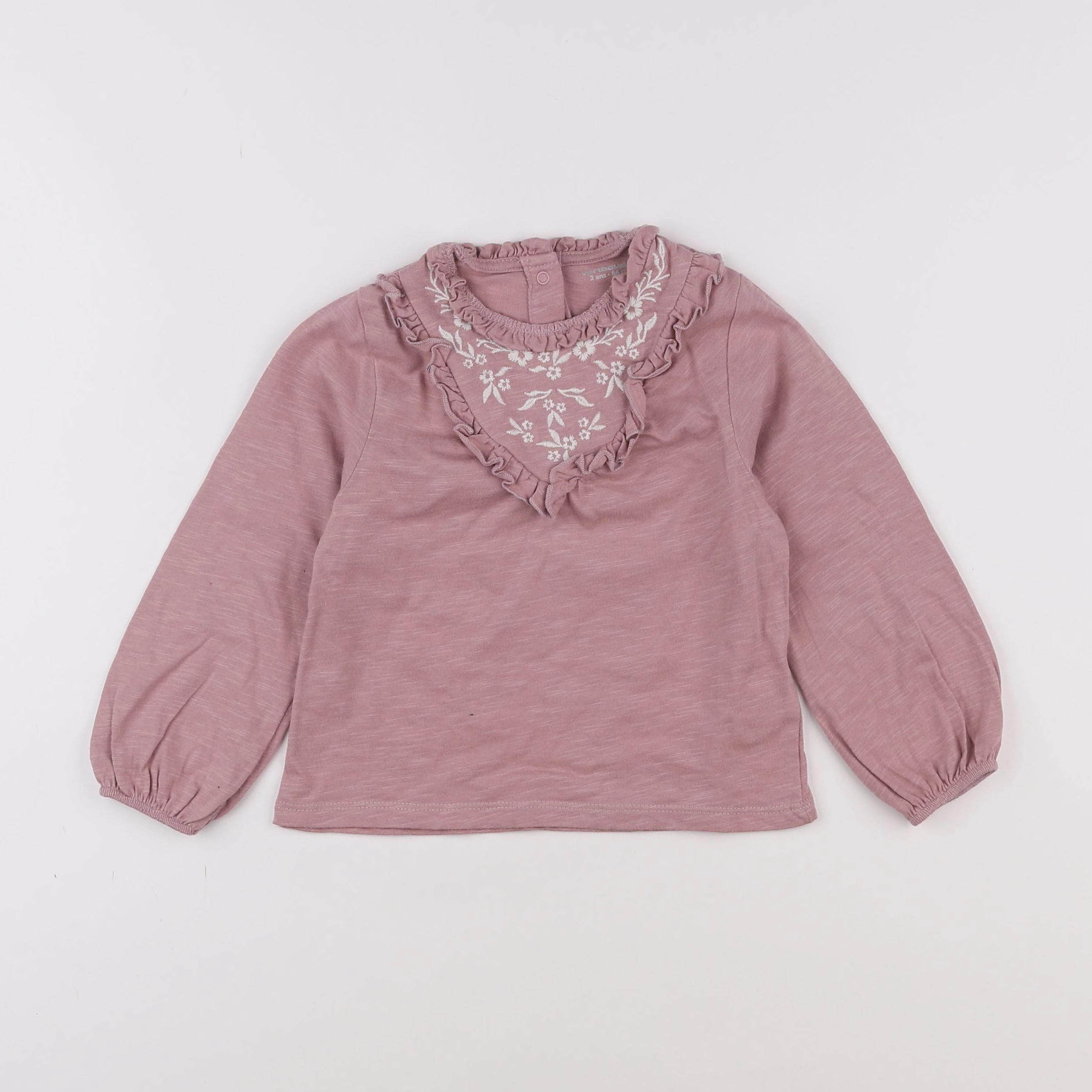 Vertbaudet - tee-shirt rose - 2 ans