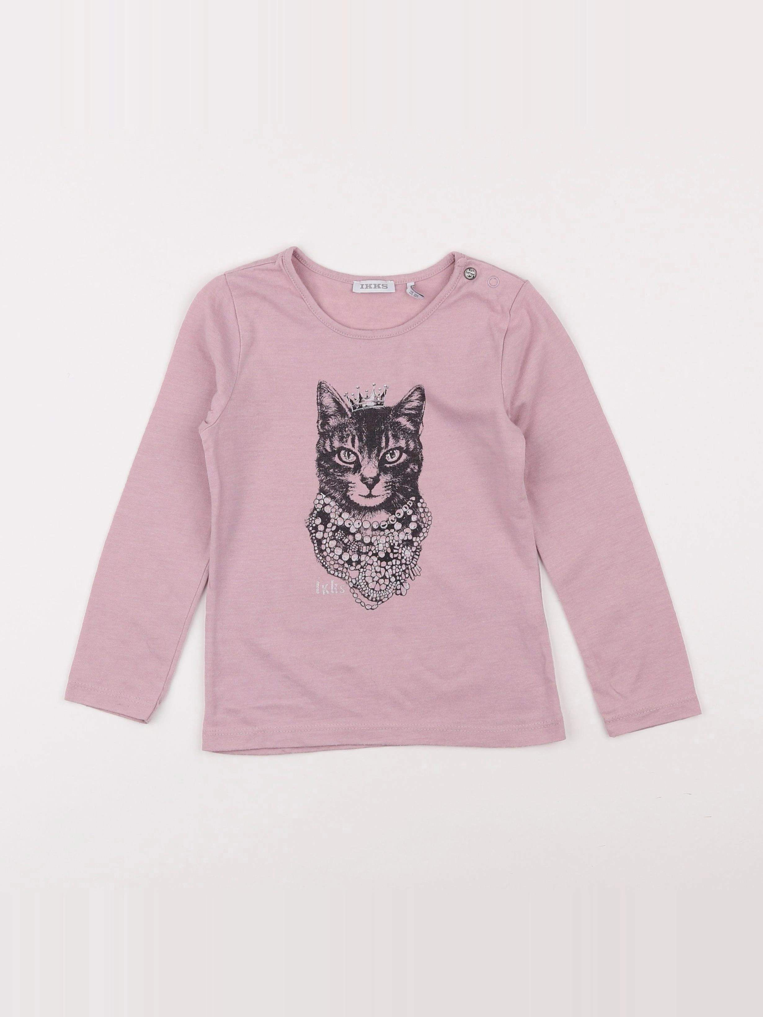 IKKS - tee-shirt rose - 3 ans