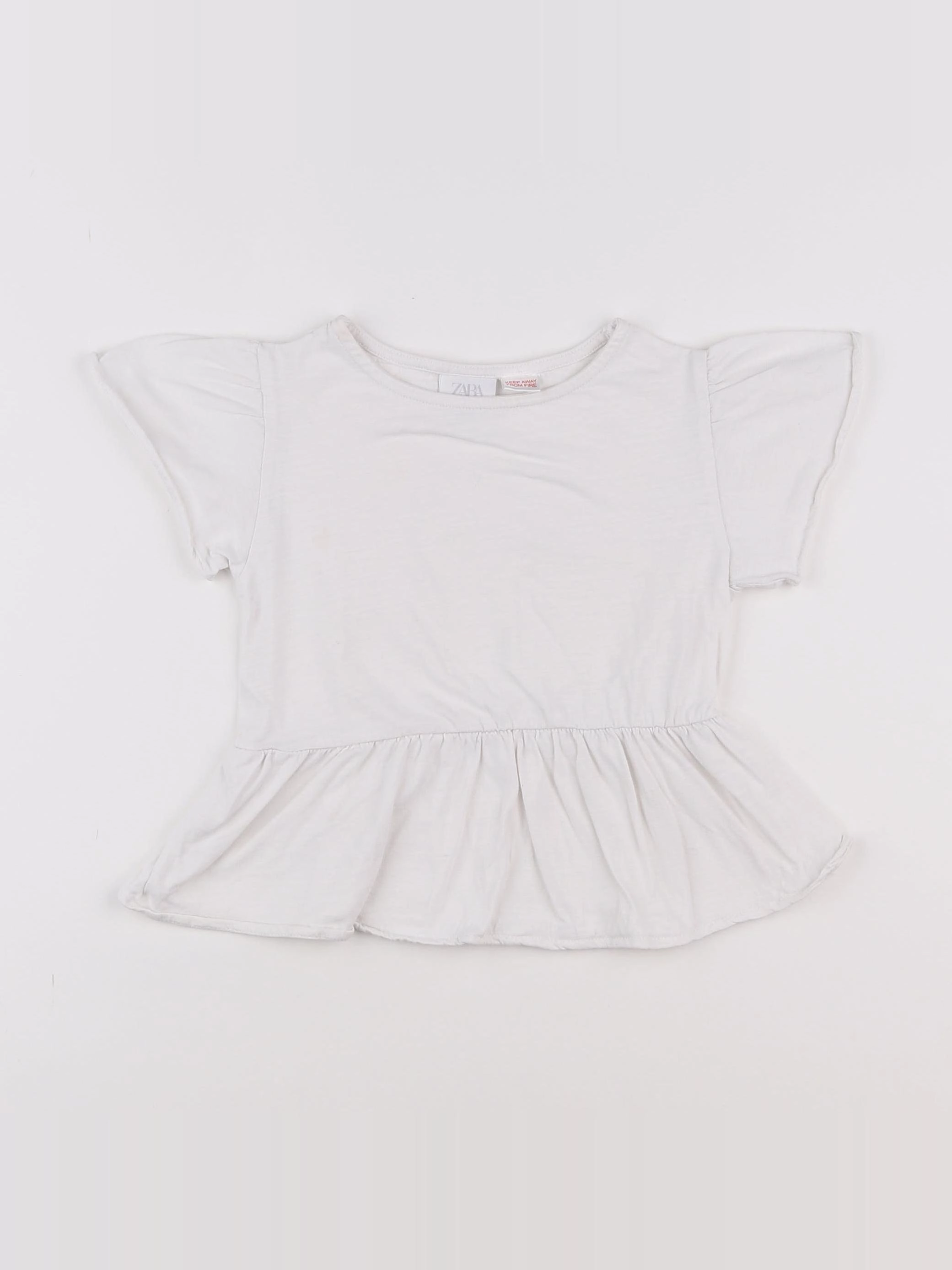 Zara - tee-shirt blanc - 18 mois à 2 ans