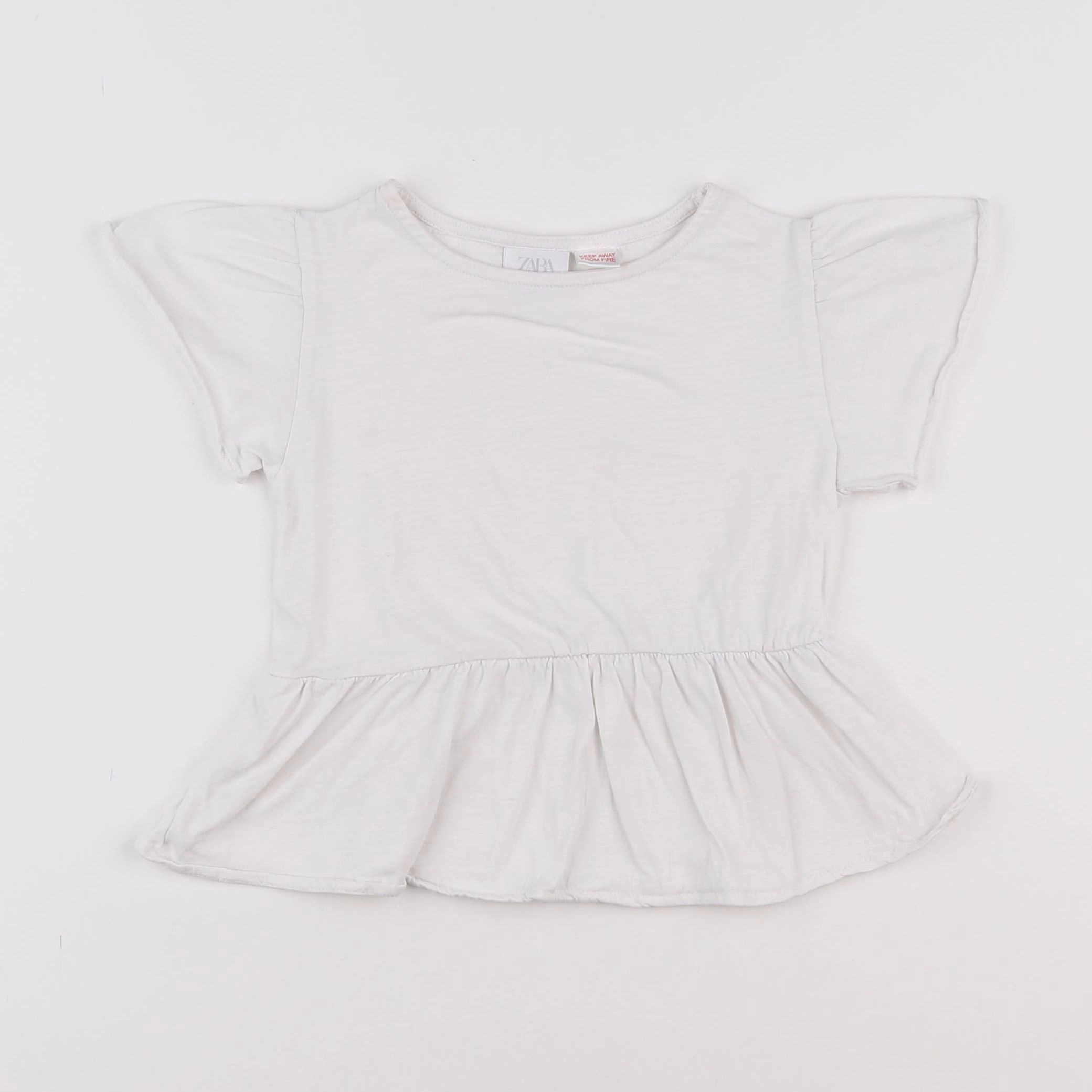 Zara - tee-shirt blanc - 18 mois à 2 ans