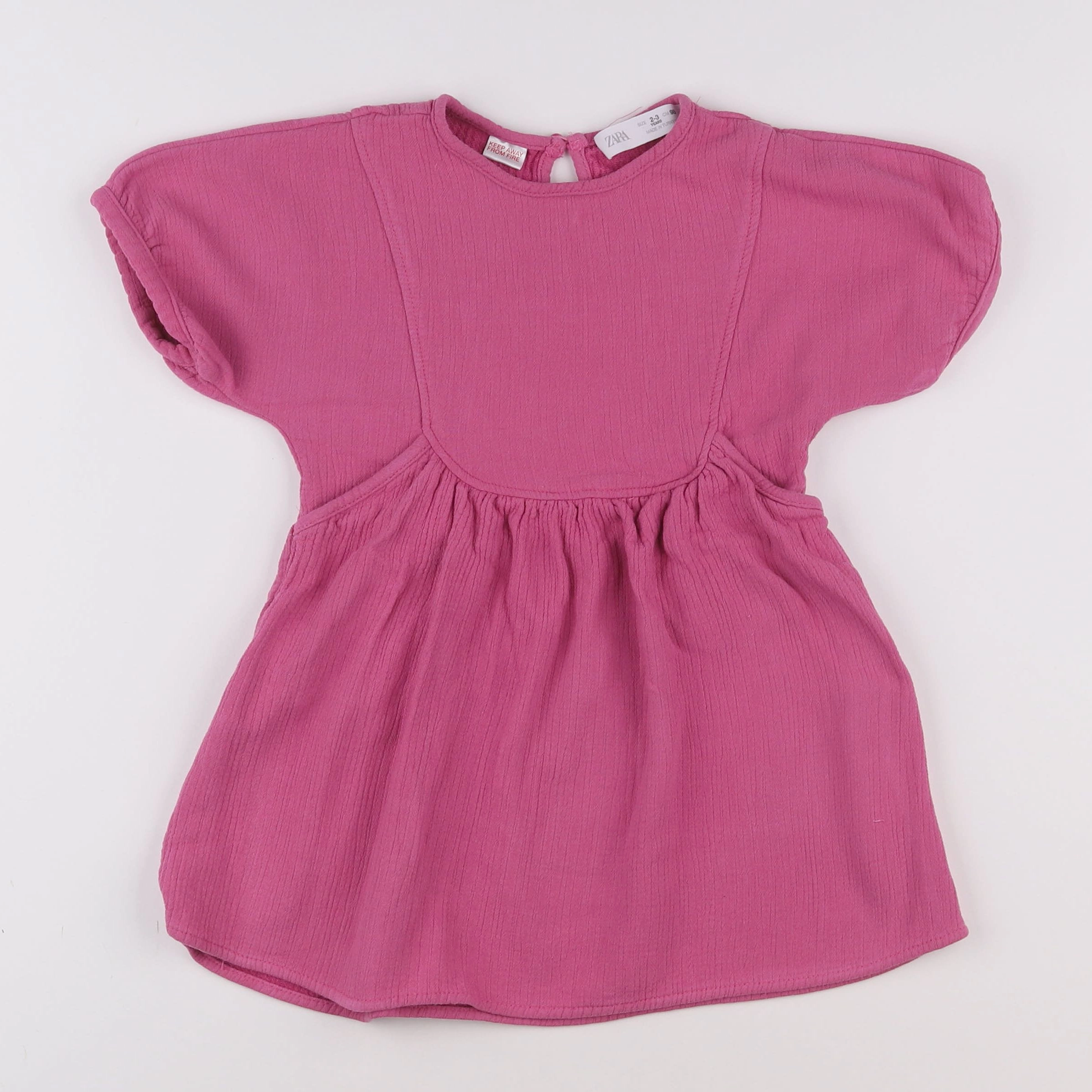 Zara - robe rose - 2/3 ans