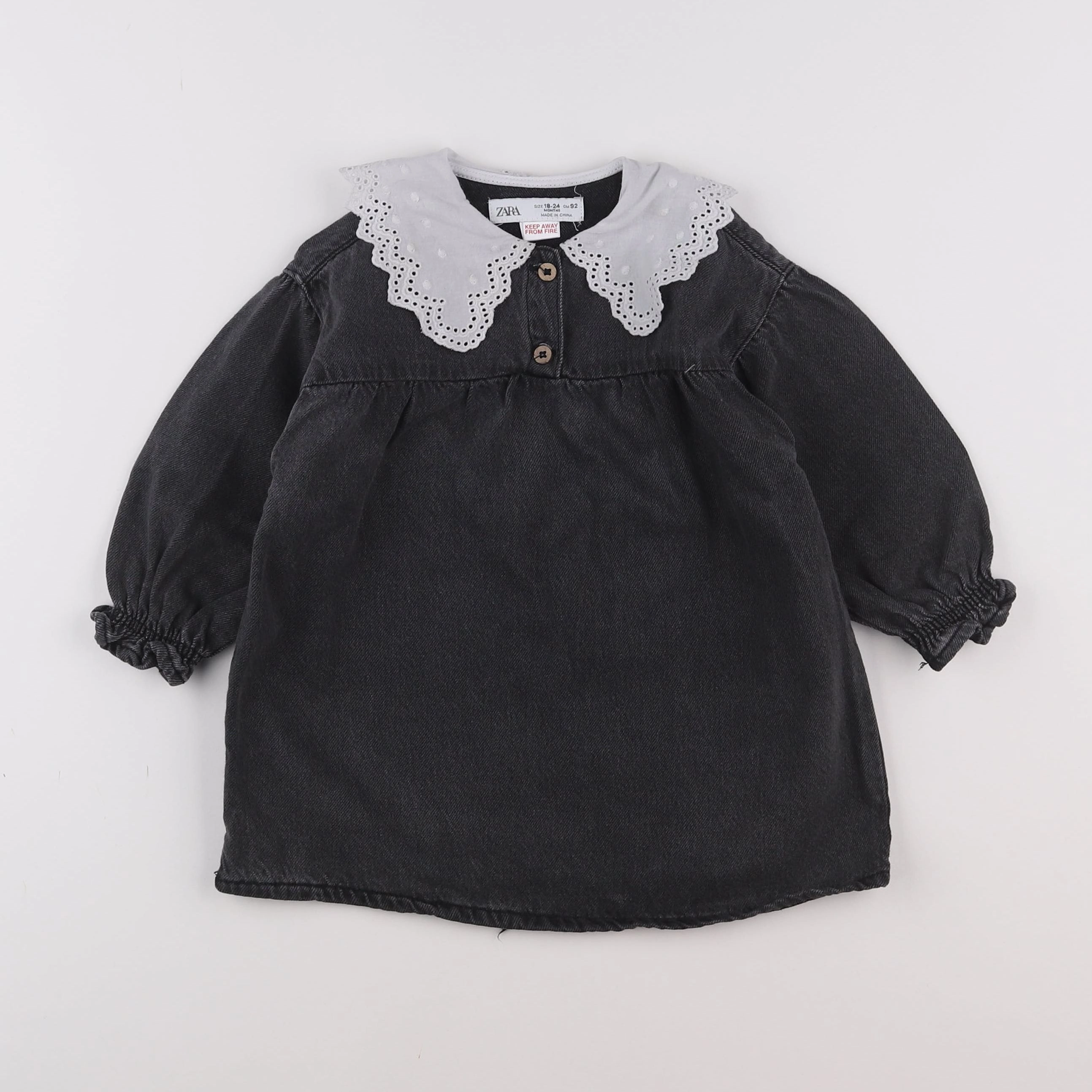 Zara - robe noir - 18 mois à 2 ans