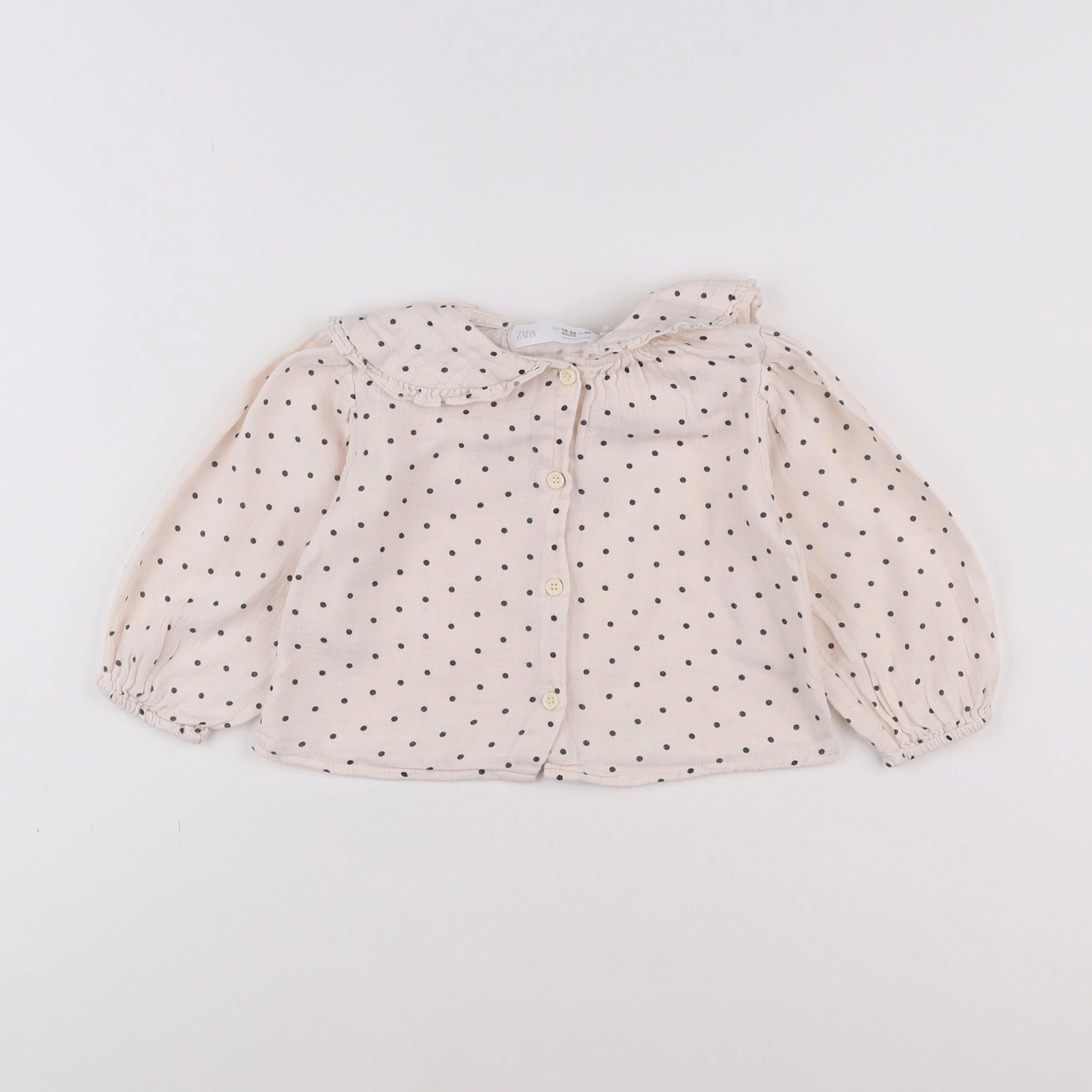 Zara - blouse beige - 18 mois à 2 ans