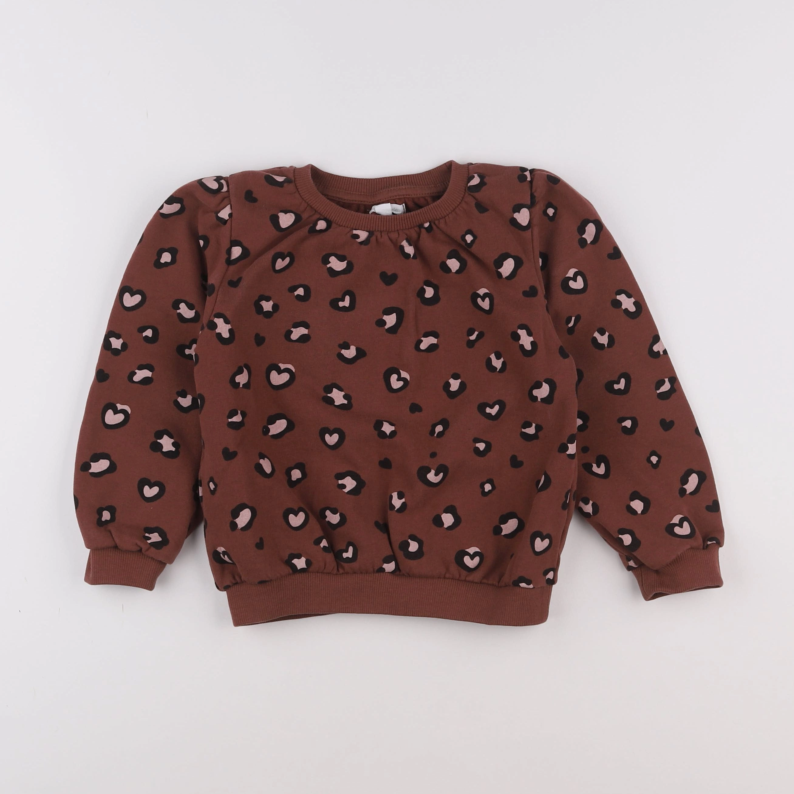 Vertbaudet - sweat marron - 6 ans