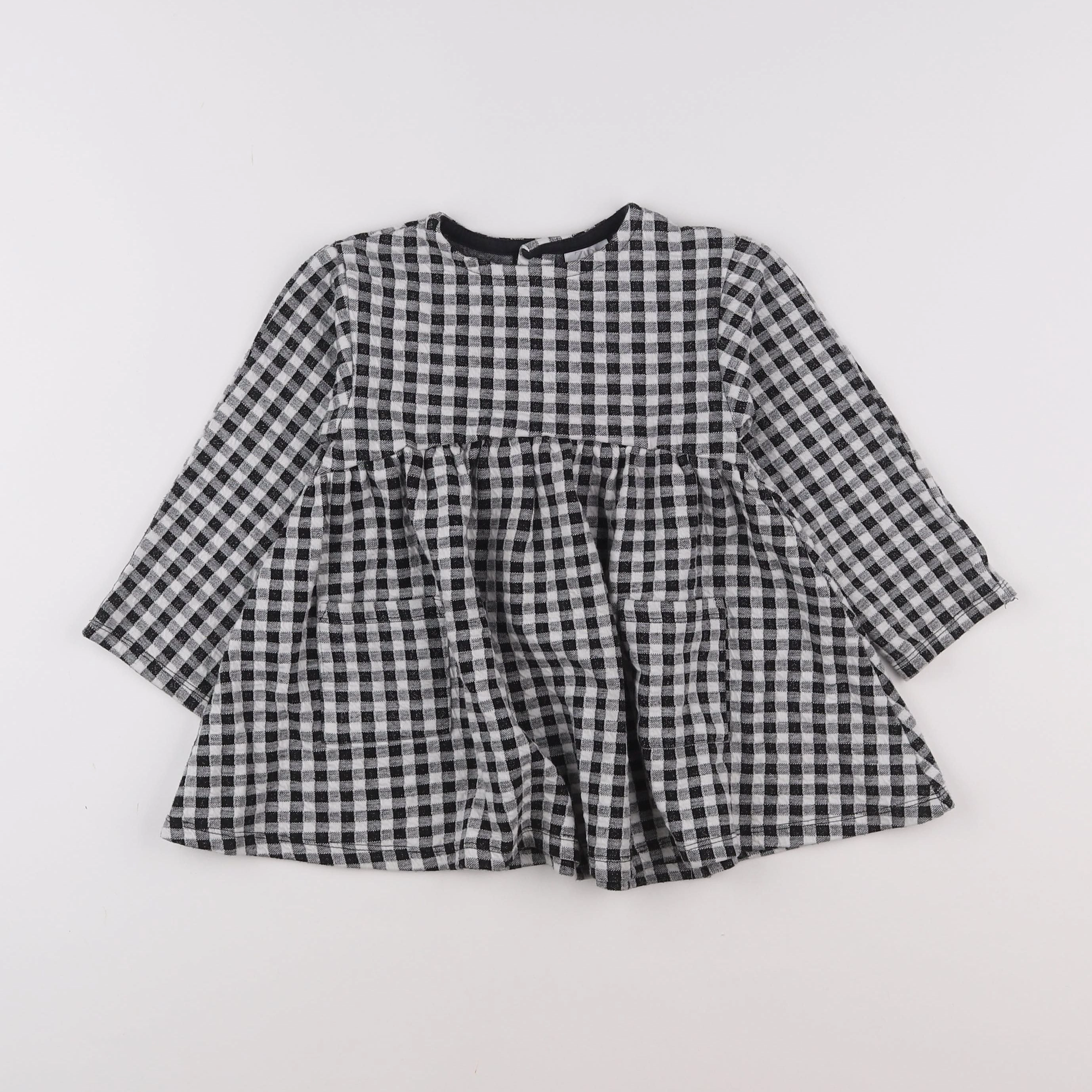 Zara - robe blanc, noir - 18 mois à 2 ans