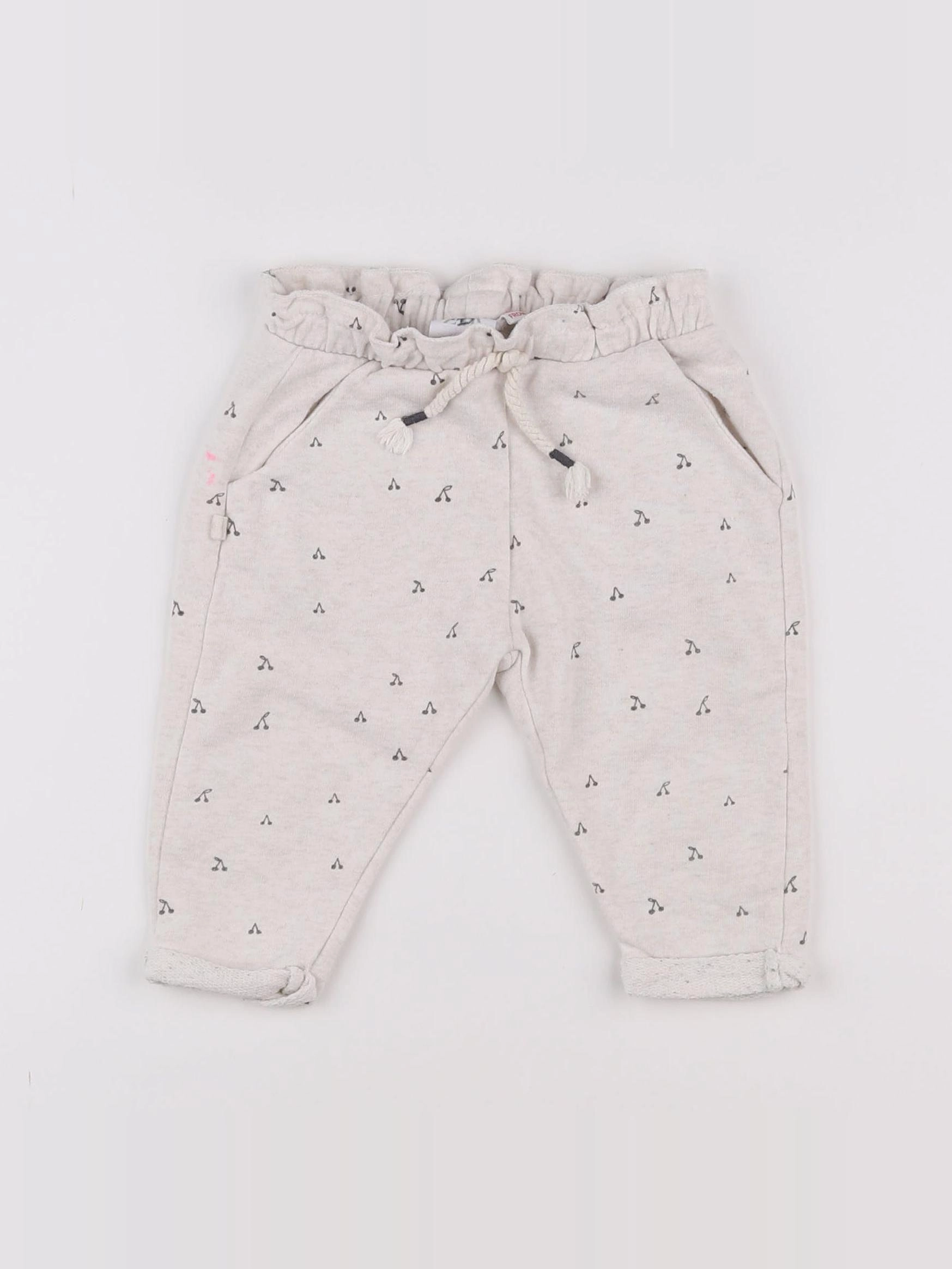 Zara - jogging gris - 6/9 mois