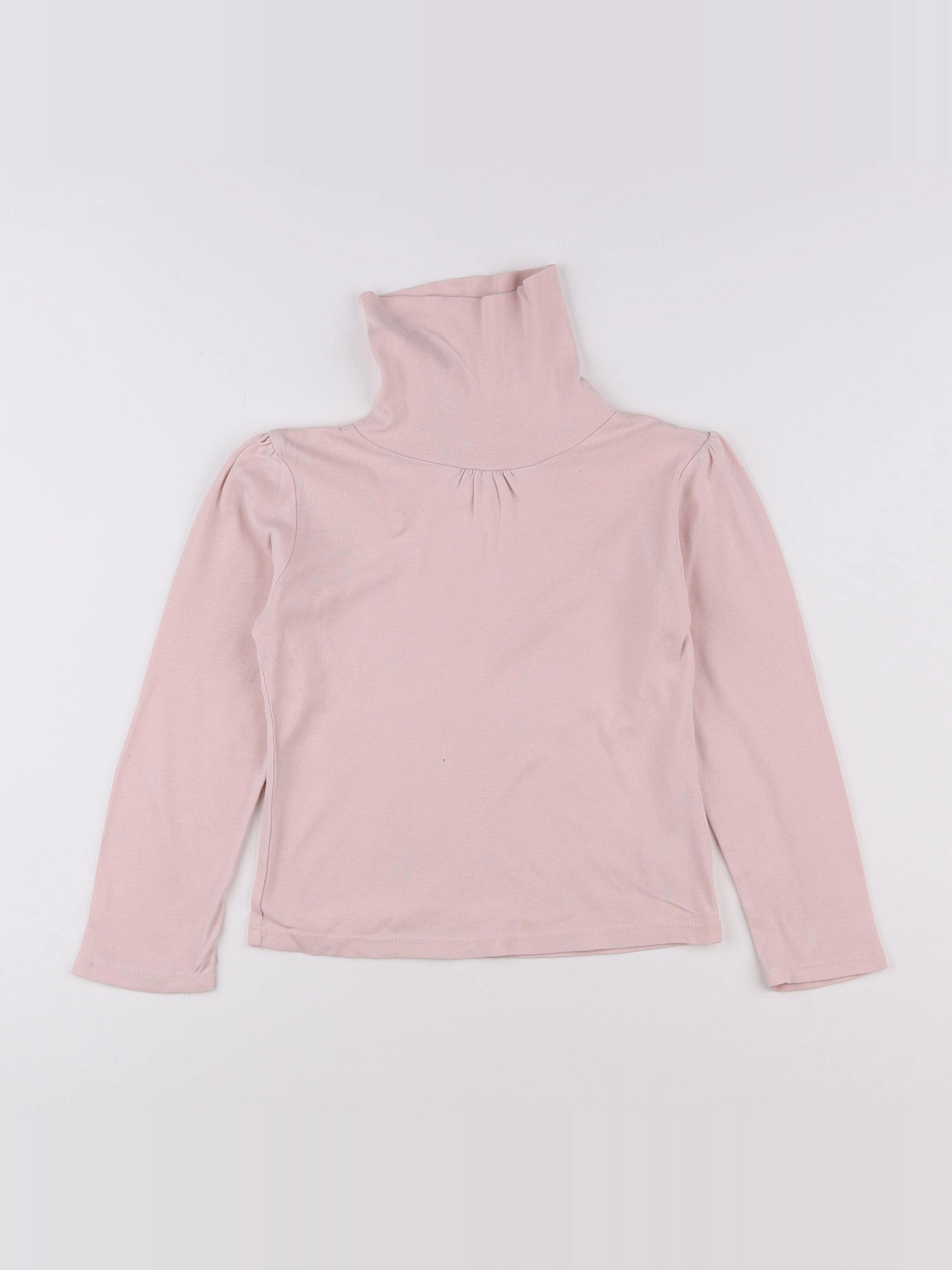 Vertbaudet - sous-pull rose - 8 ans