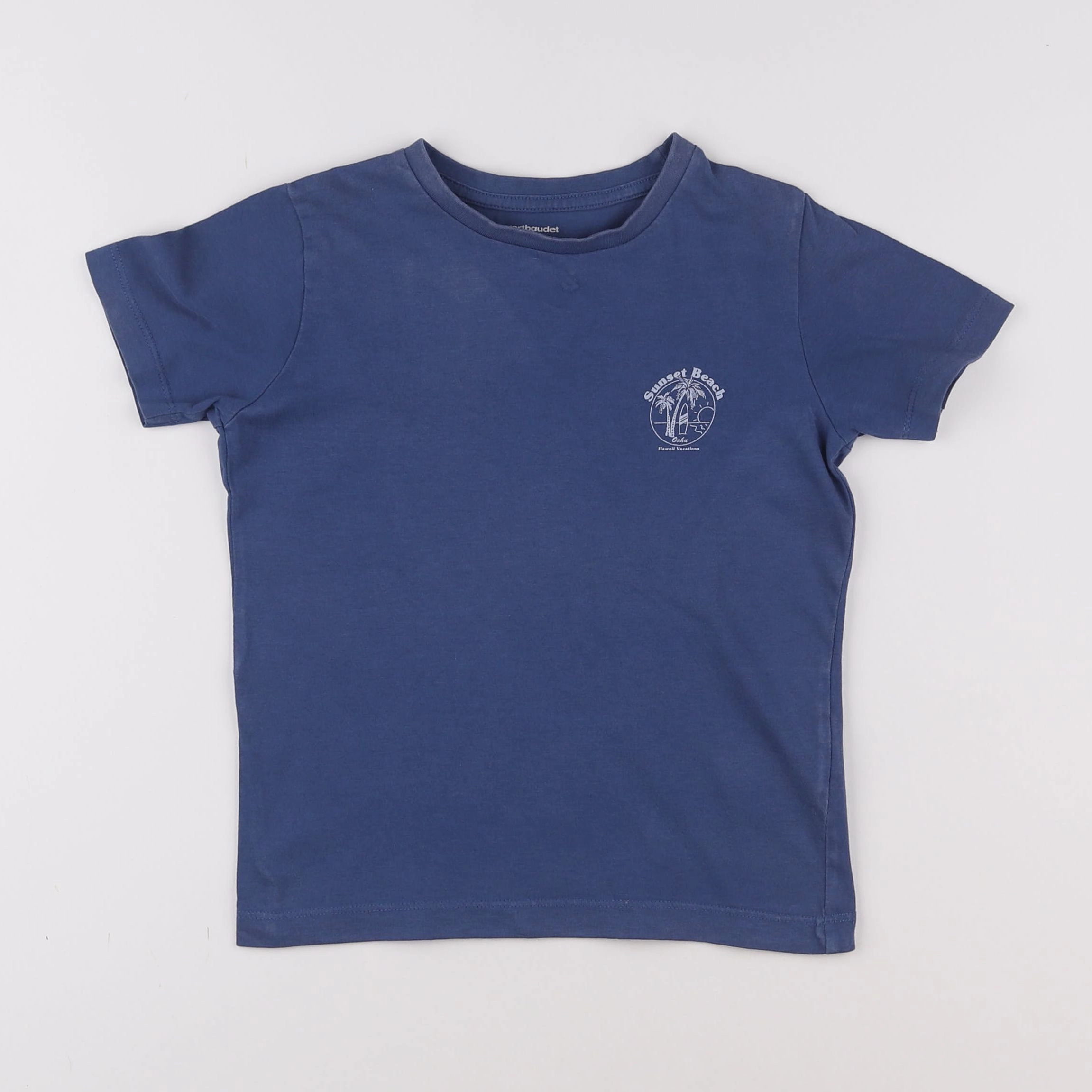 Vertbaudet - tee-shirt bleu - 6 ans