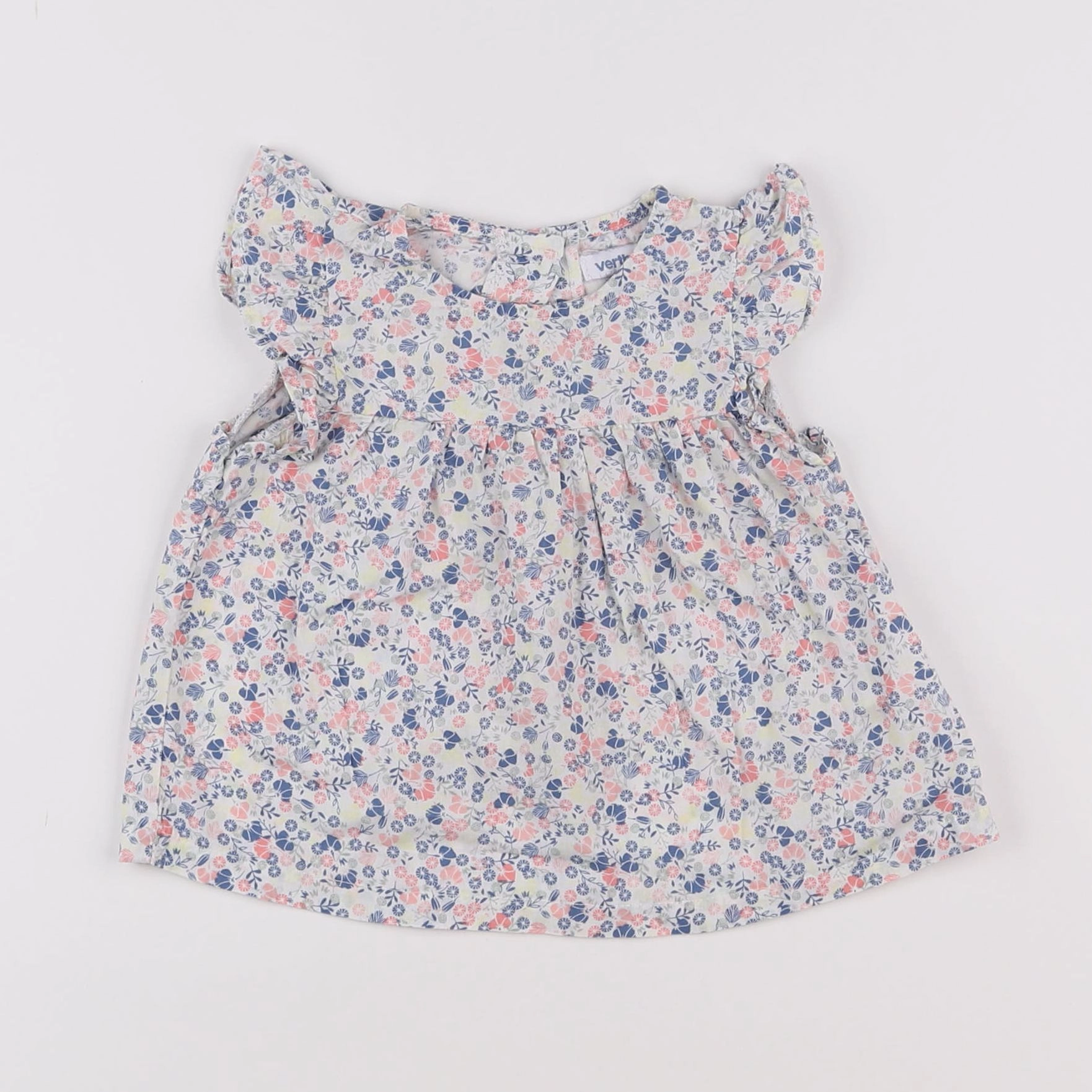 Vertbaudet - blouse multicolore - 9 mois