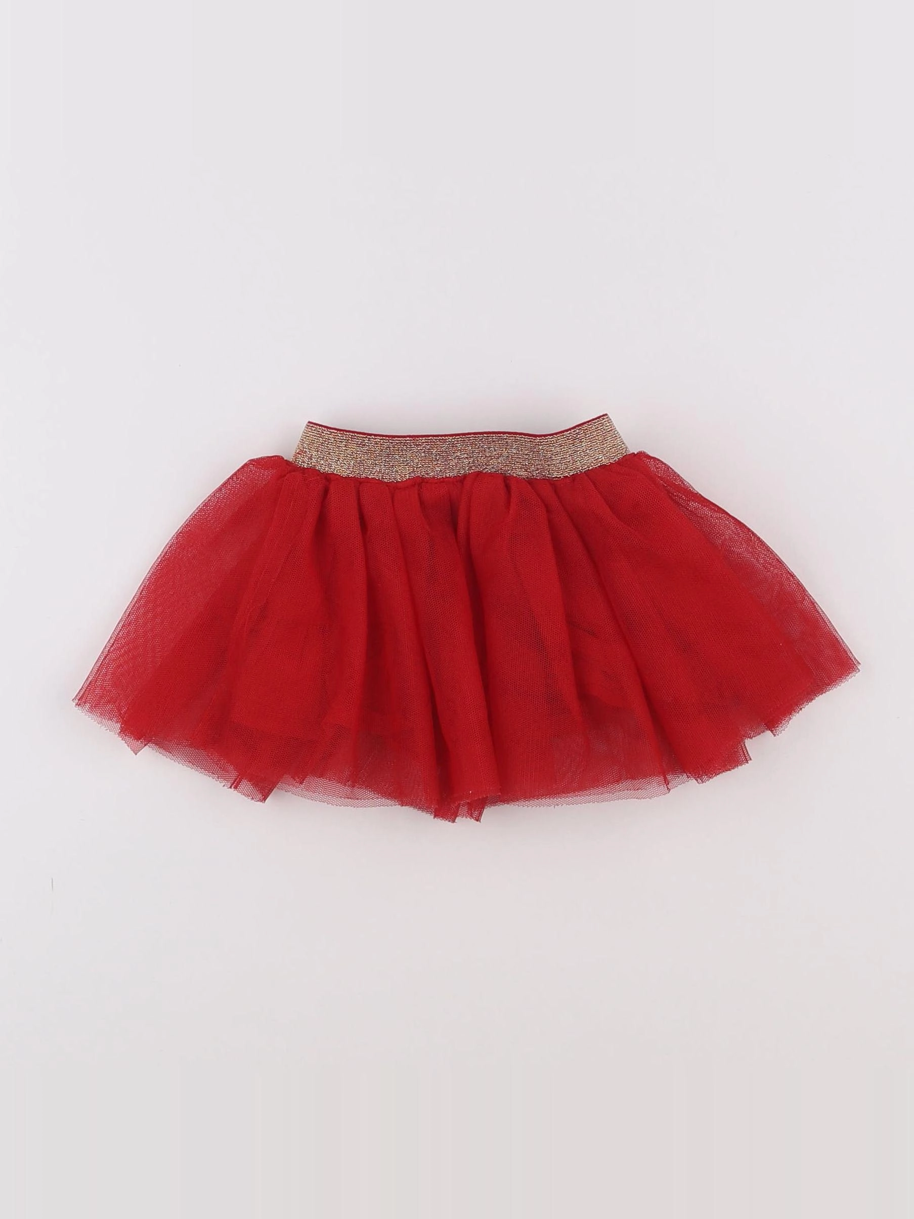 Vertbaudet - jupe rouge - 6 mois