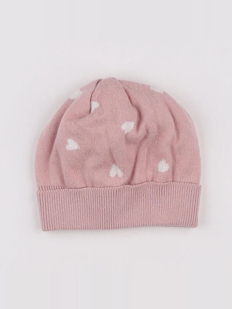 Vertbaudet - bonnet rose - 3/6 mois