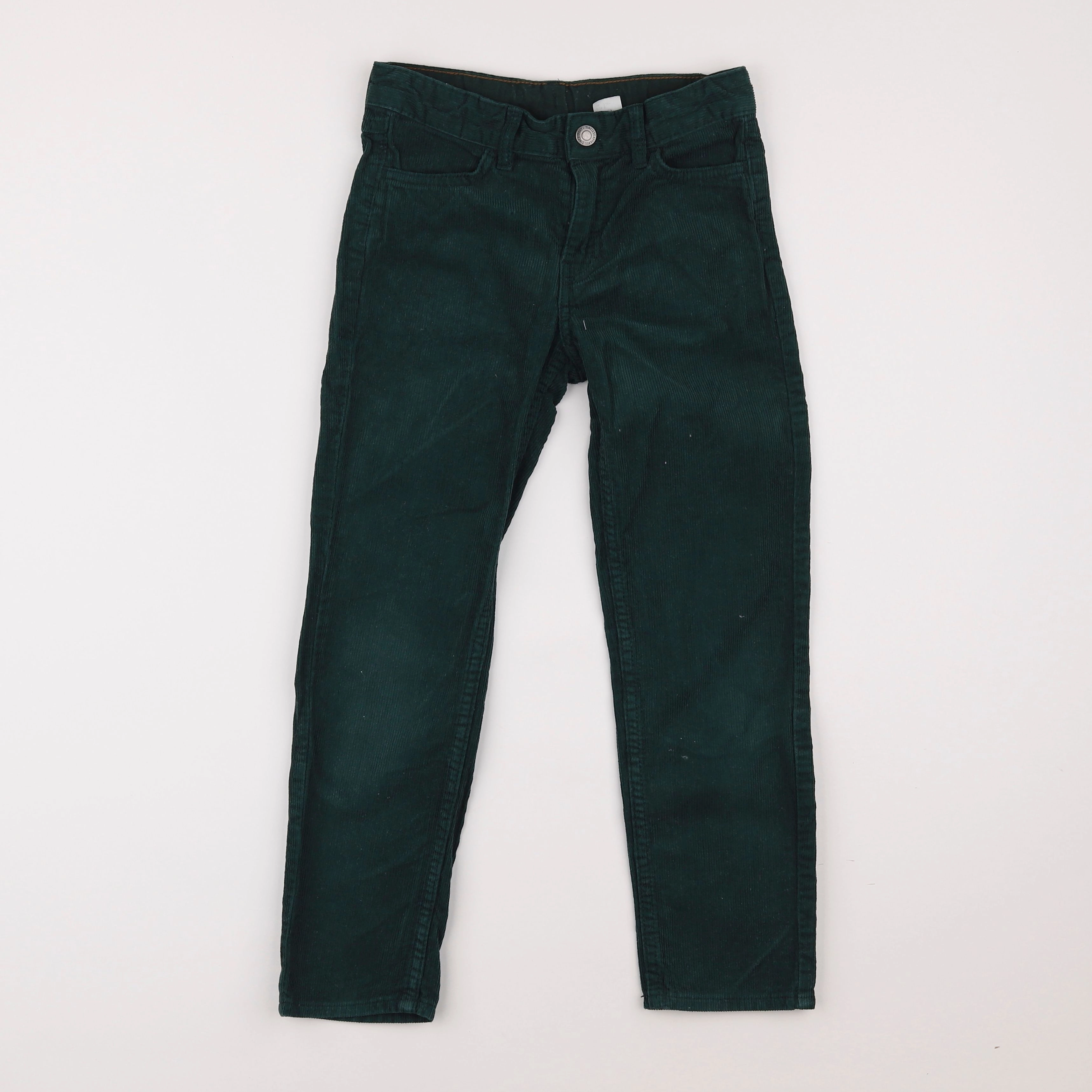 H&M - pantalon vert - 7/8 ans