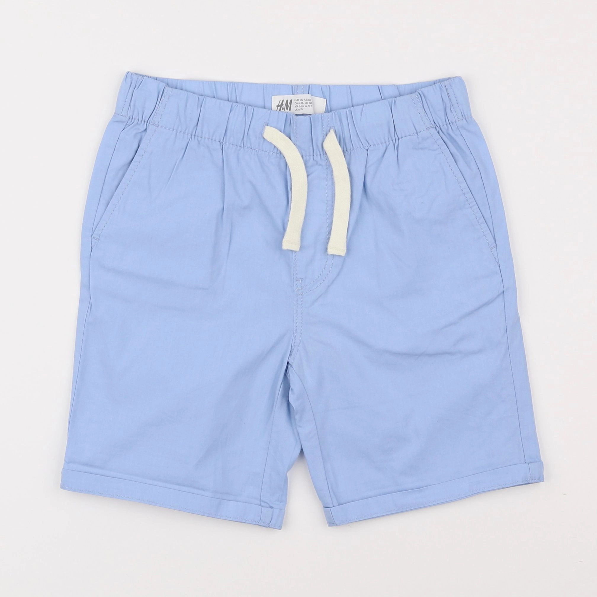 H&M - short bleu - 6/7 ans