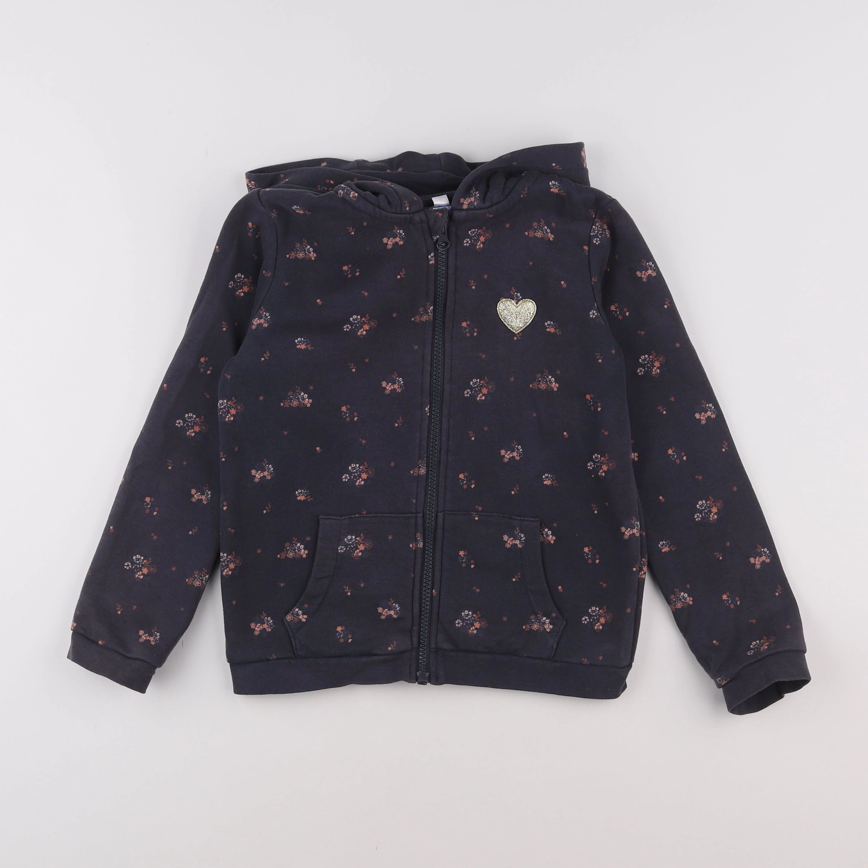 Vertbaudet - sweat gris - 8 ans