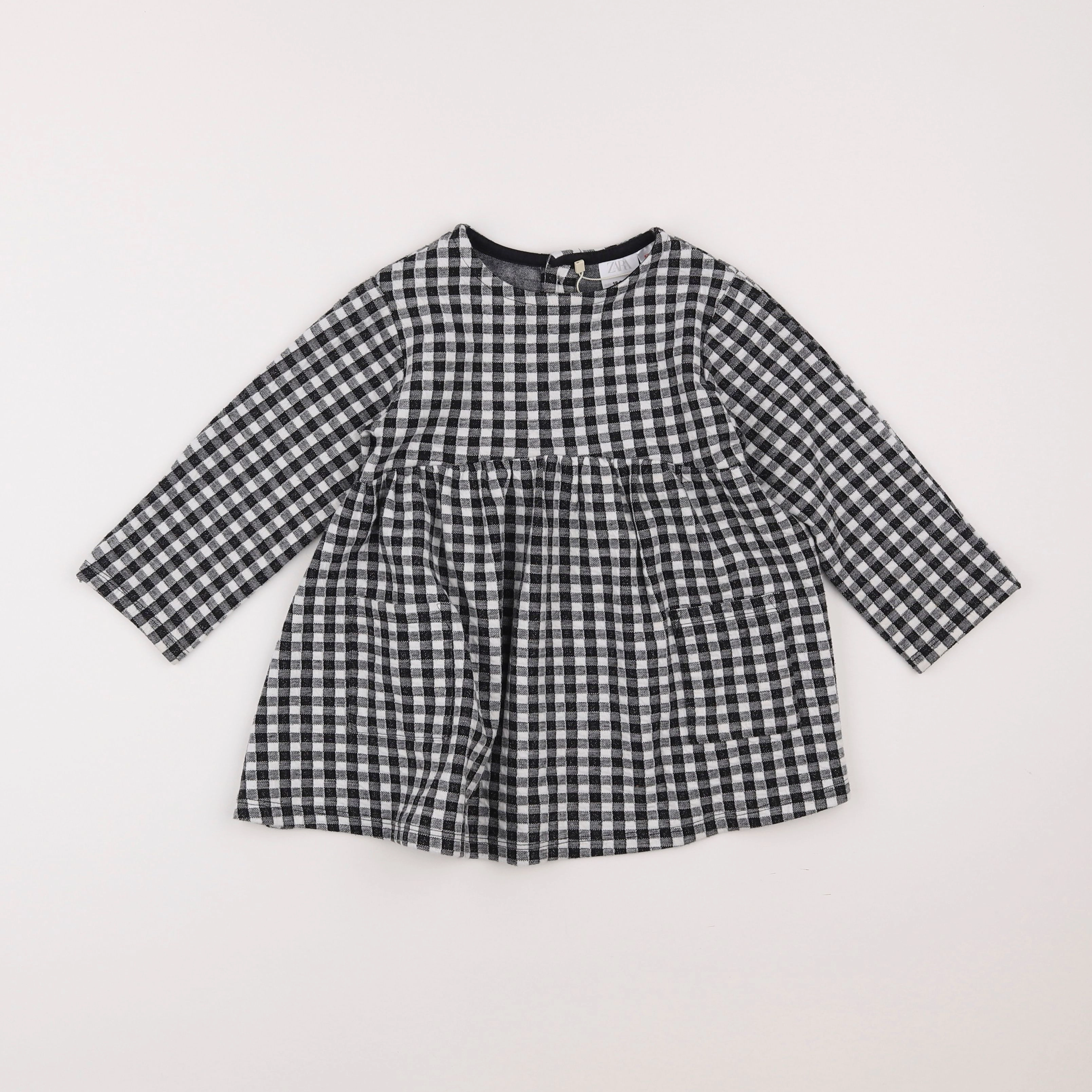 Zara - robe blanc, noir - 18 mois à 2 ans